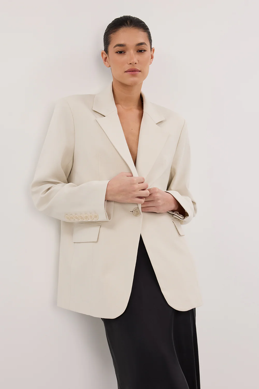 EDEN PLASTER OVERSIZED BOXY BLAZER - Image 6