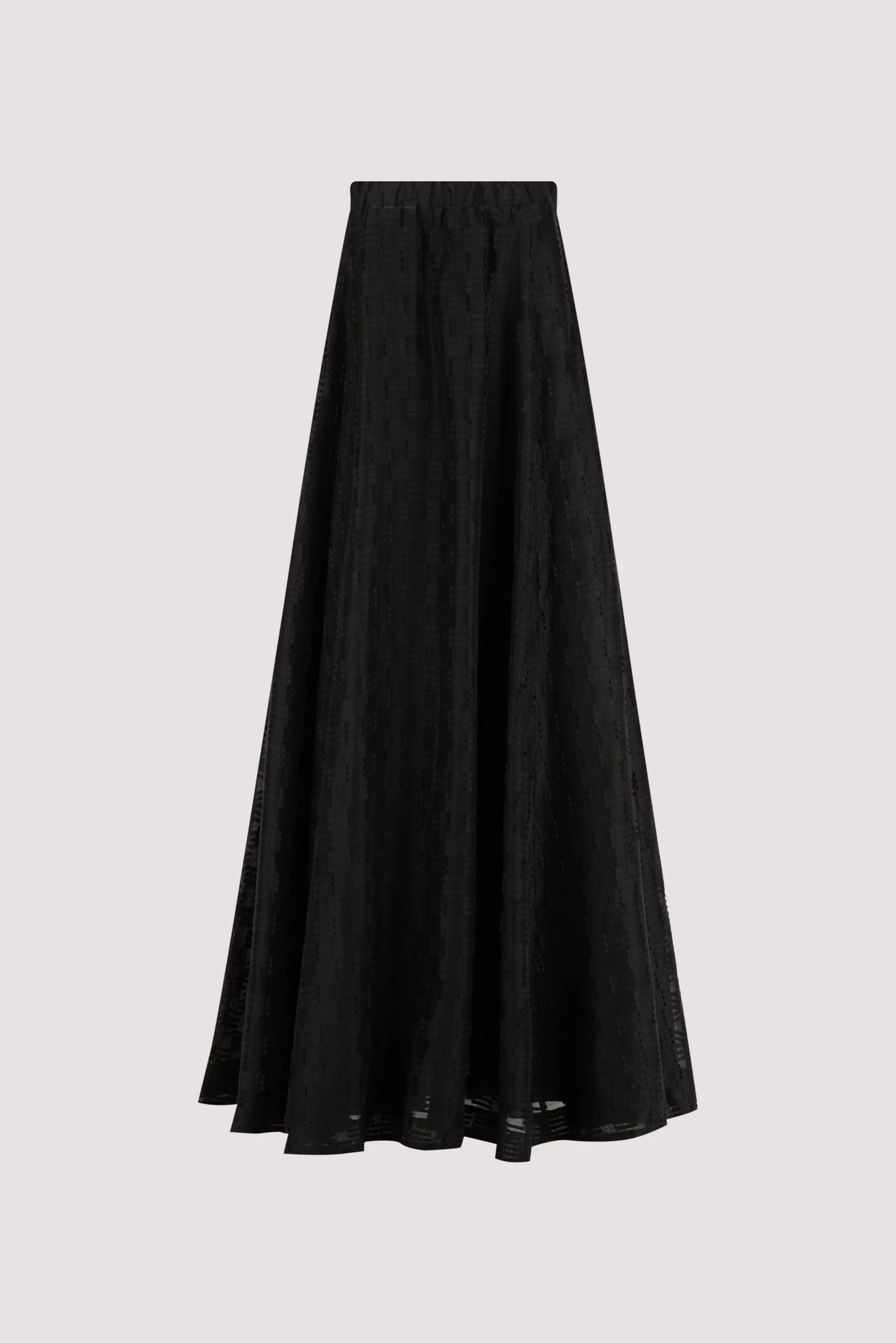 ELBA BLACK SHEER STRAPLESS MIDI DRESS - Image 6