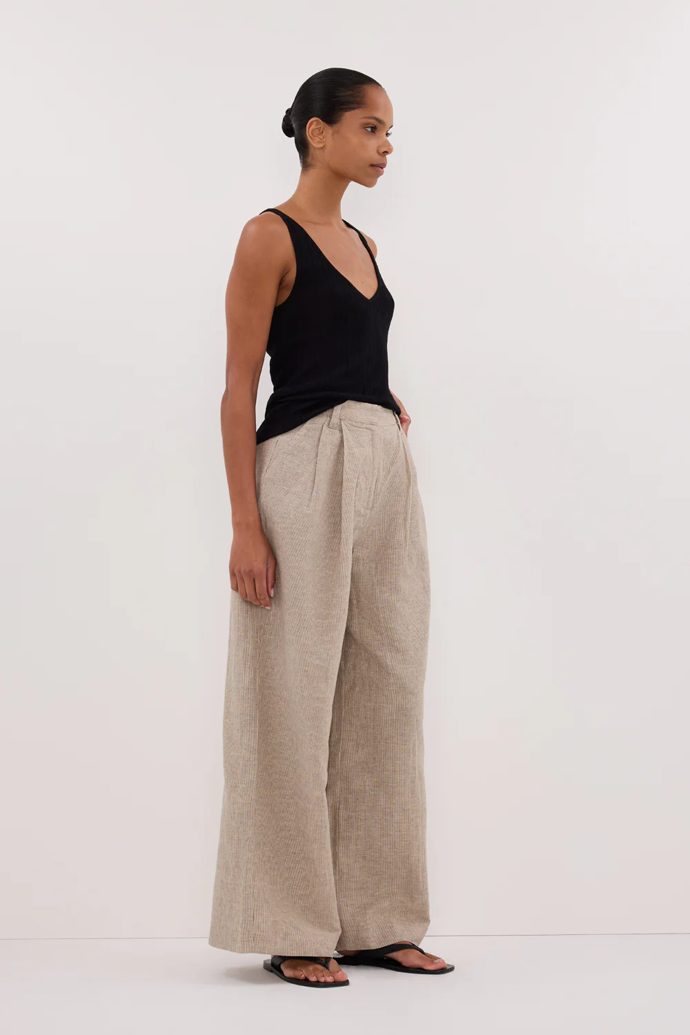 ELIAS OAT LINEN BLEND PANT - Image 3