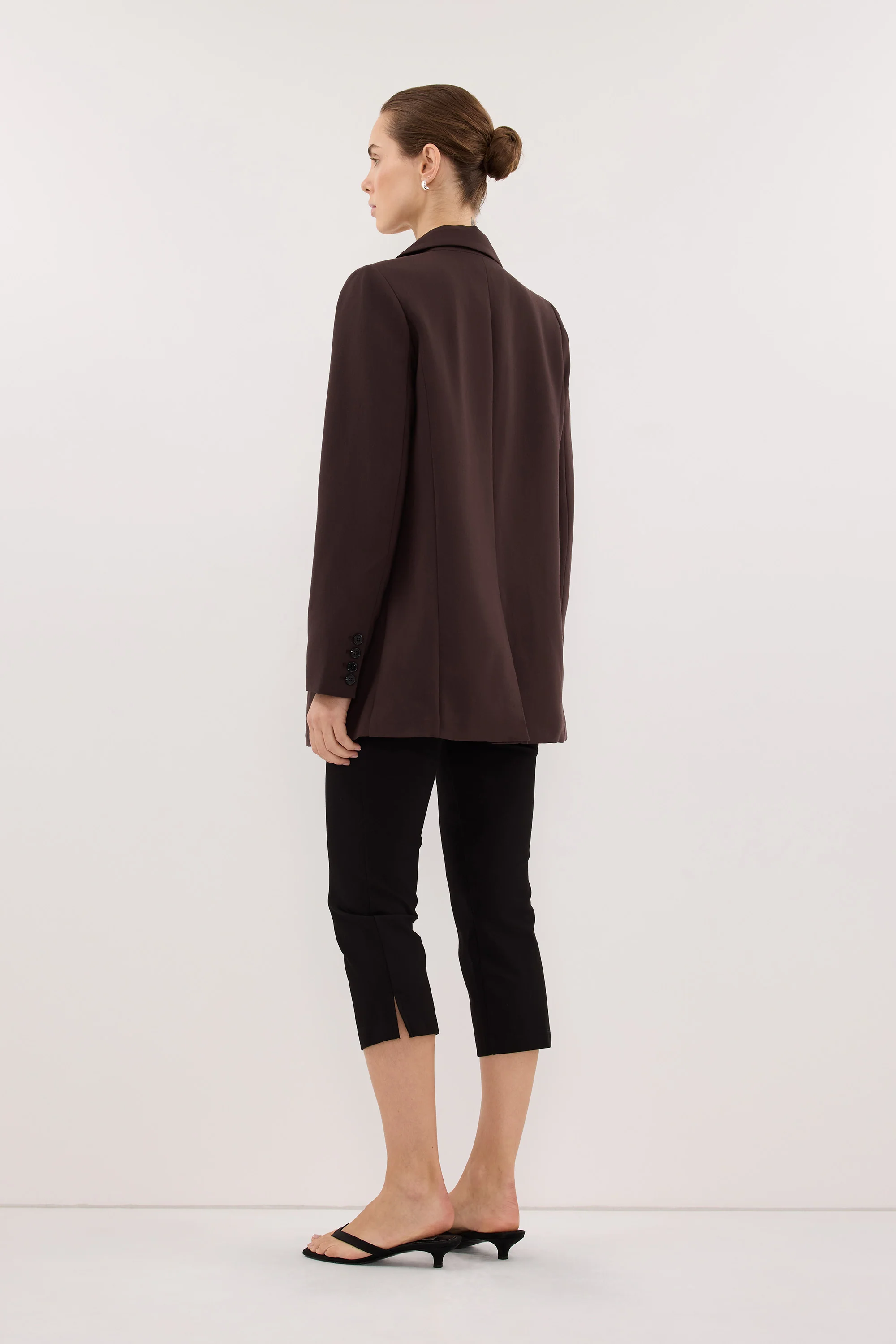 ELLE DARK CHOCOLATE BLAZER - Image 4