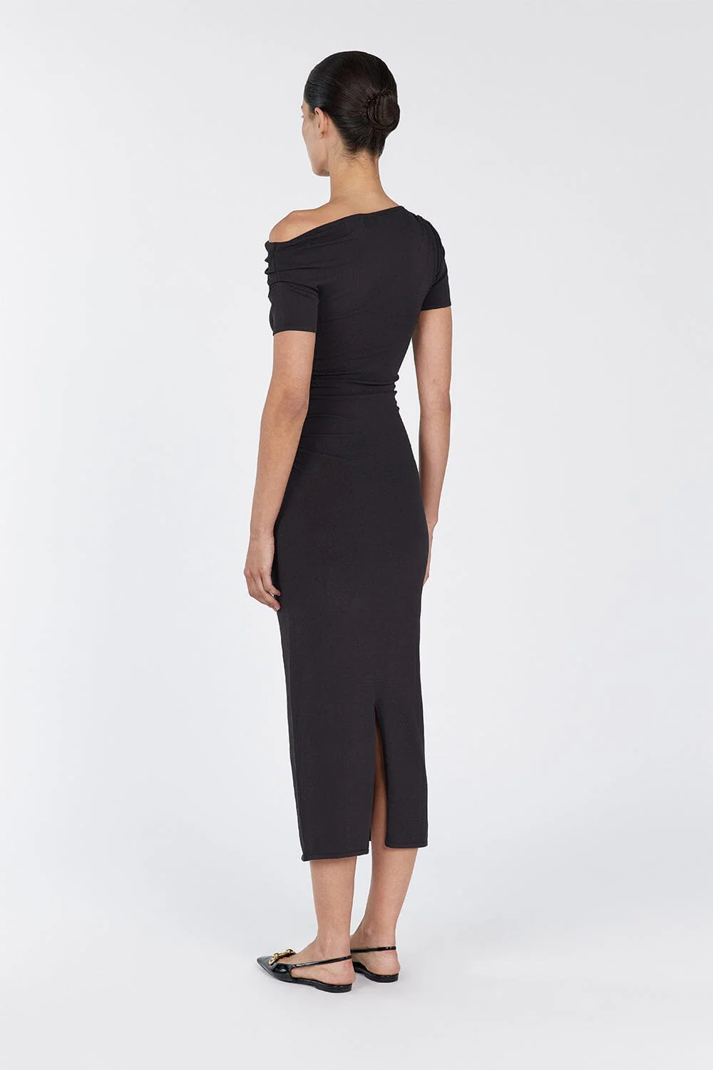 ENZO BITTER CHOC MIDI DRESS - Image 4
