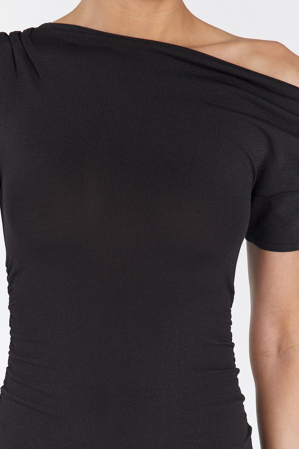 ENZO BITTER CHOC MIDI DRESS - Image 5