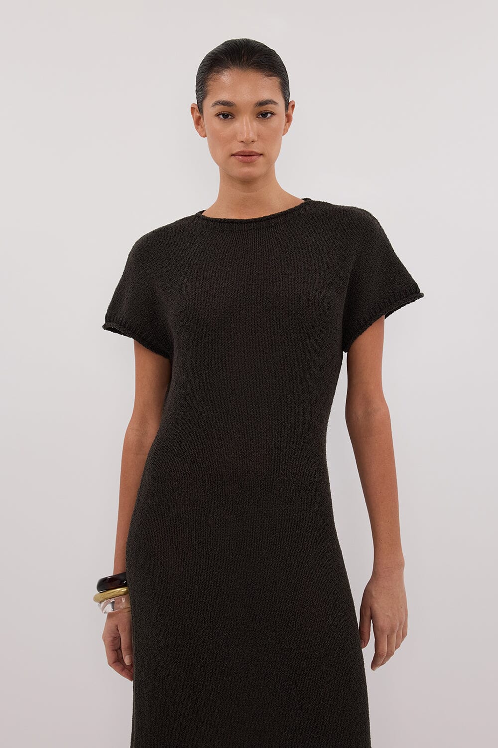 ERIN PETROL KNIT MAXI DRESS - Image 6