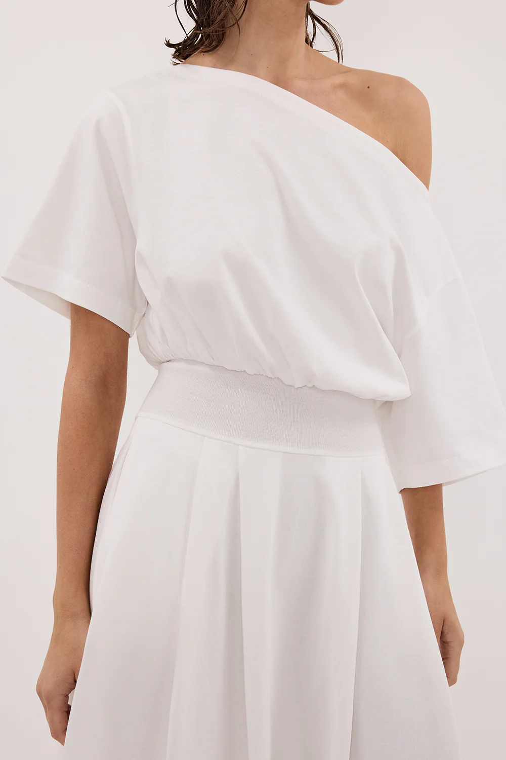 ESME WHITE ASYM MAXI DRESS - Image 5