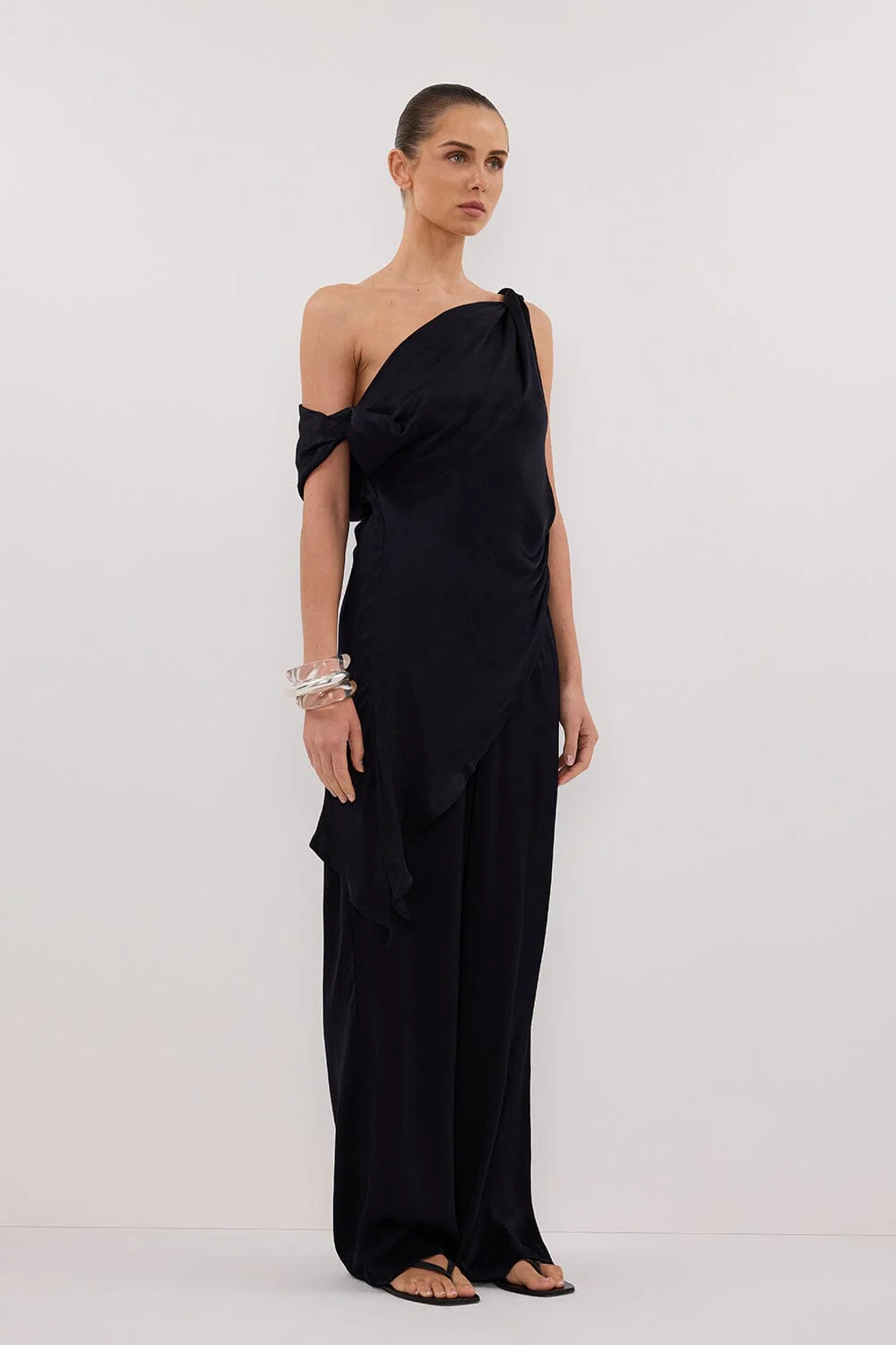 EVE INK ASYM SATIN TOP - Image 3