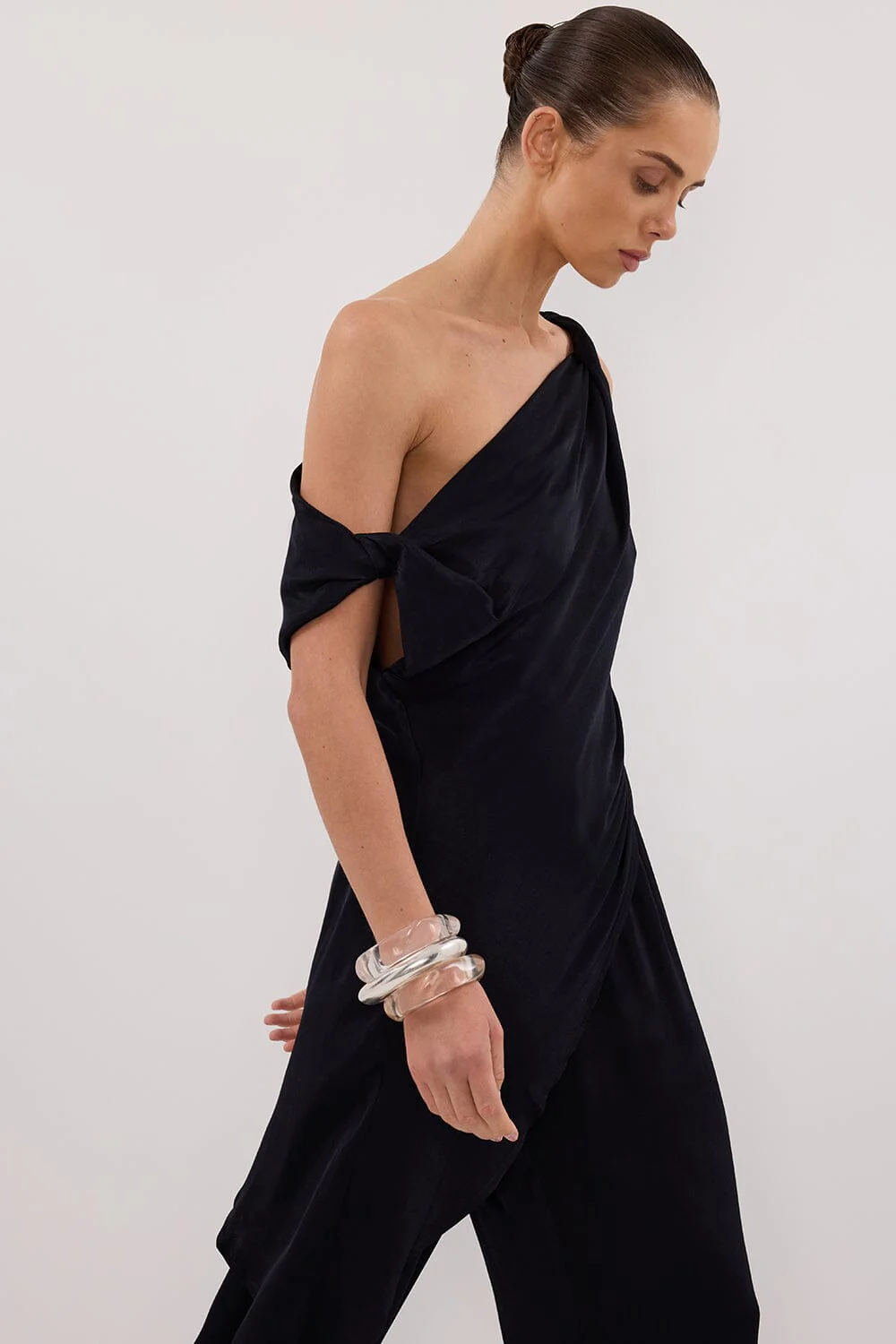EVE INK ASYM SATIN TOP - Image 6