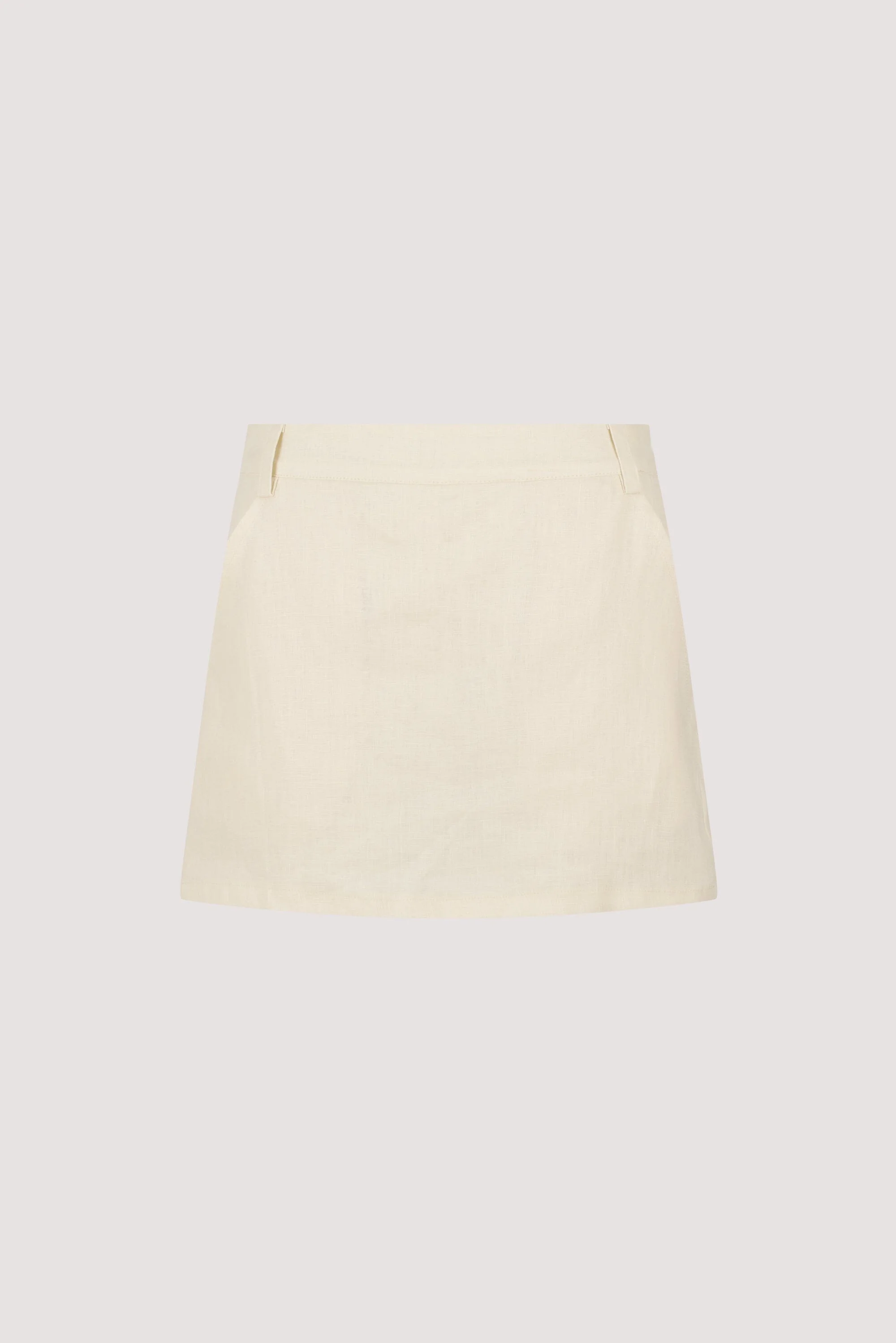 EVIE STRAW LINEN SKORT - Image 6
