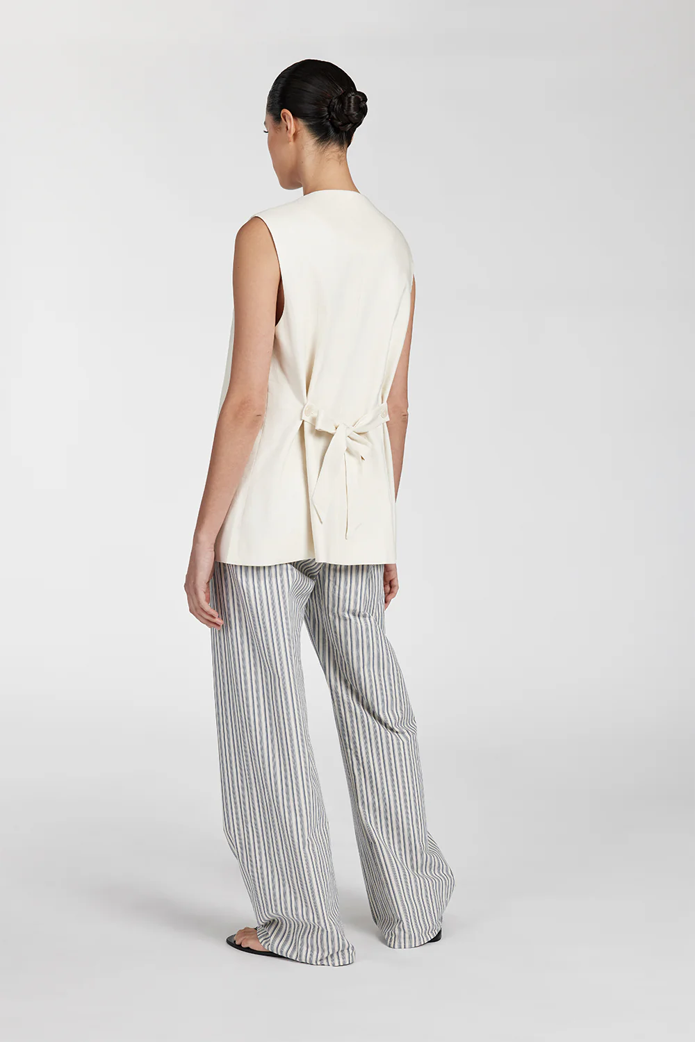 EZRA BLUE STRIPE DRAWSTRING PANT - Image 4
