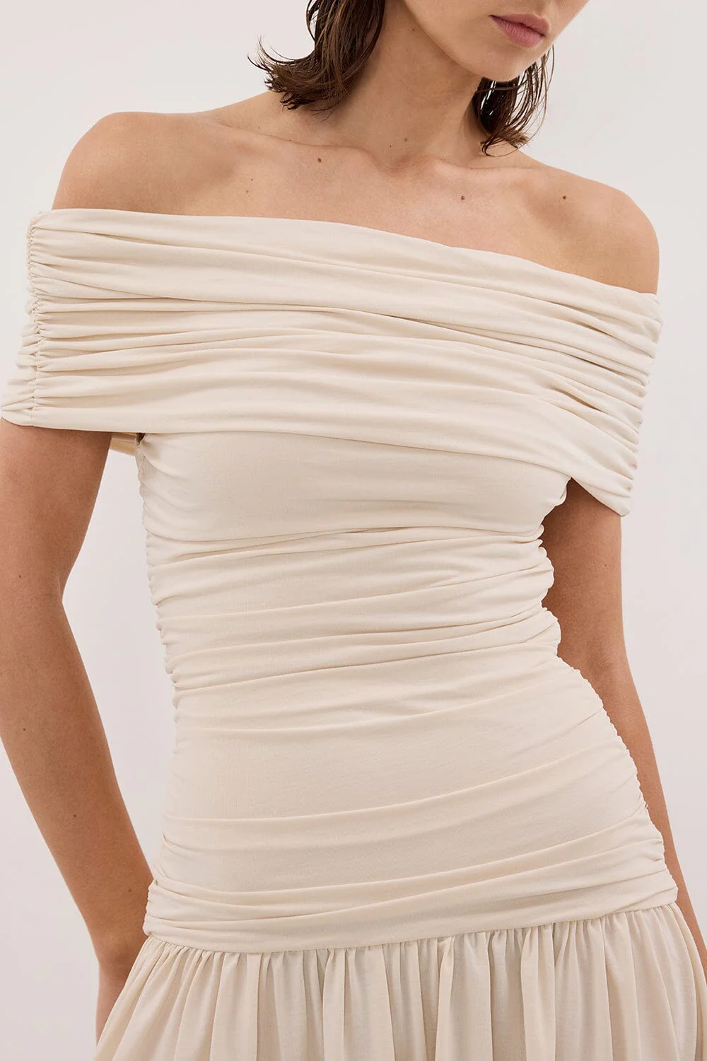 FEZ BONE OFF SHOULDER MINI DRESS - Image 5