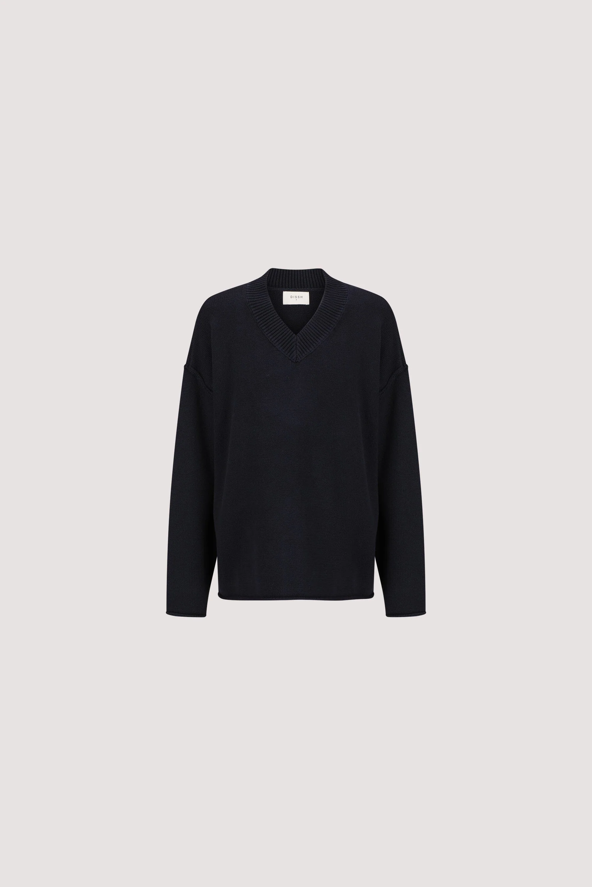 FLINT INK V NECK KNIT JUMPER - Image 7