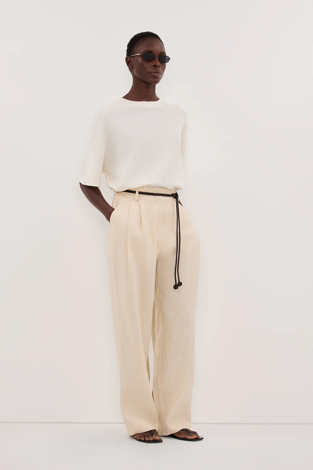 FRAN SANDSTONE LINEN PANT - Image 3