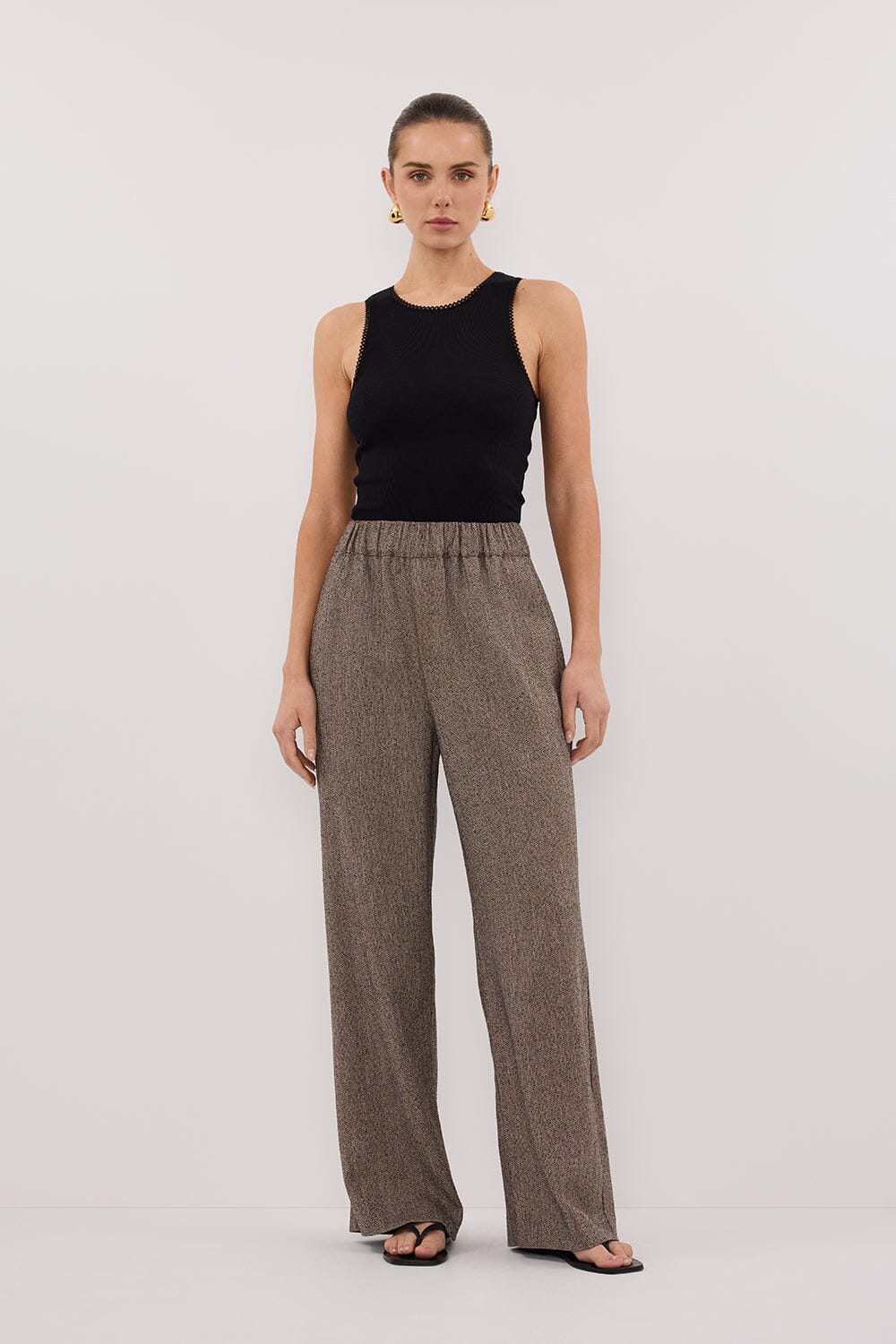 FRANKIE CHOC TWEED PANT - Image 6