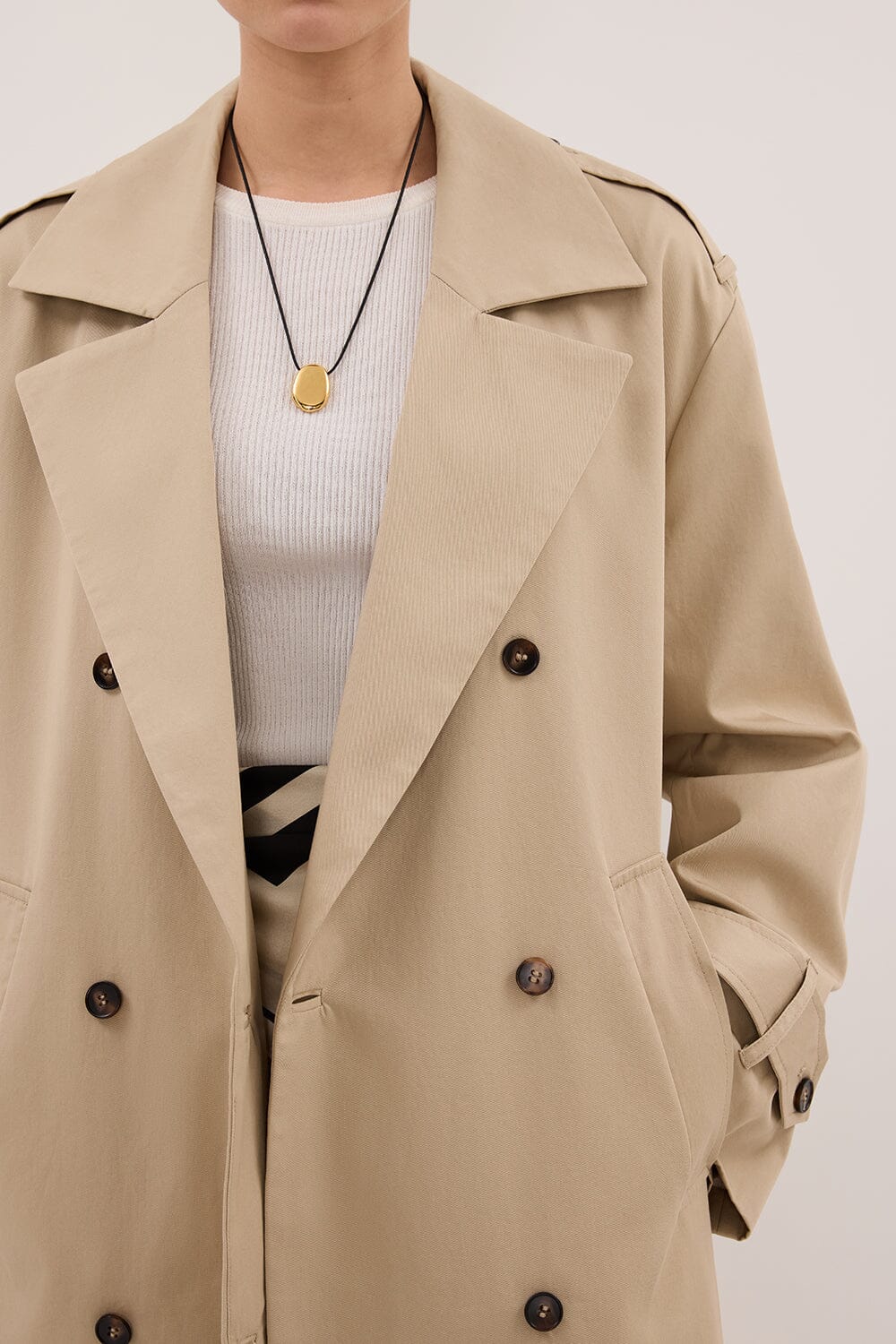 GABRIEL NATURAL BELTED TRENCH COAT - Image 6