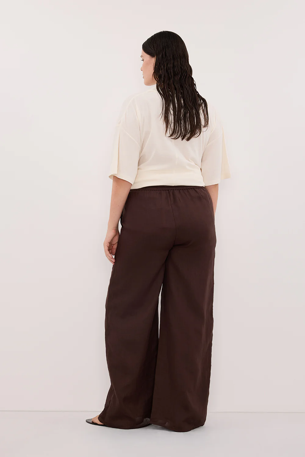 GINNY BURNT CHOC RAMIE PANT - Image 7