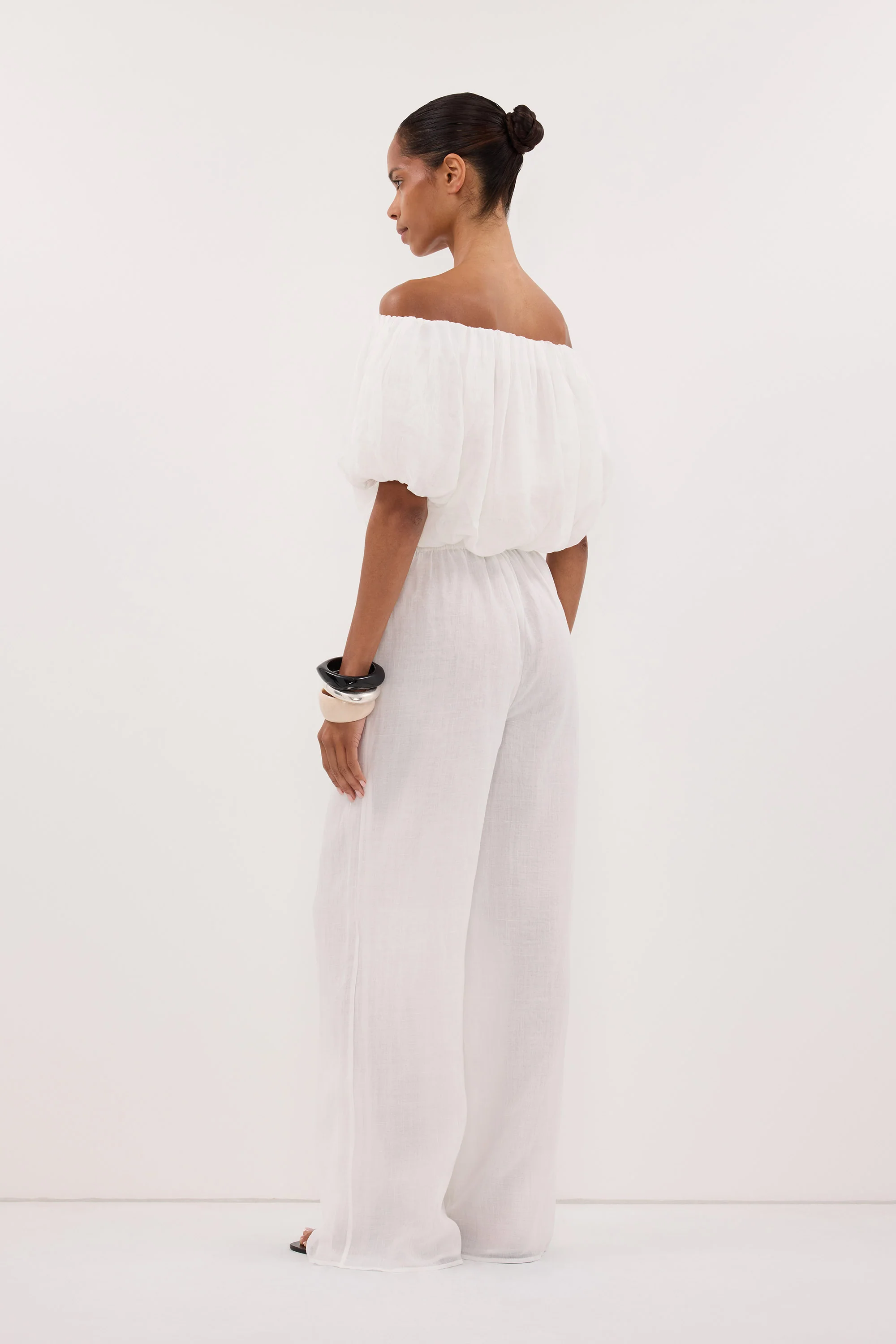 GINNY WHITE RAMIE PANT - Image 4