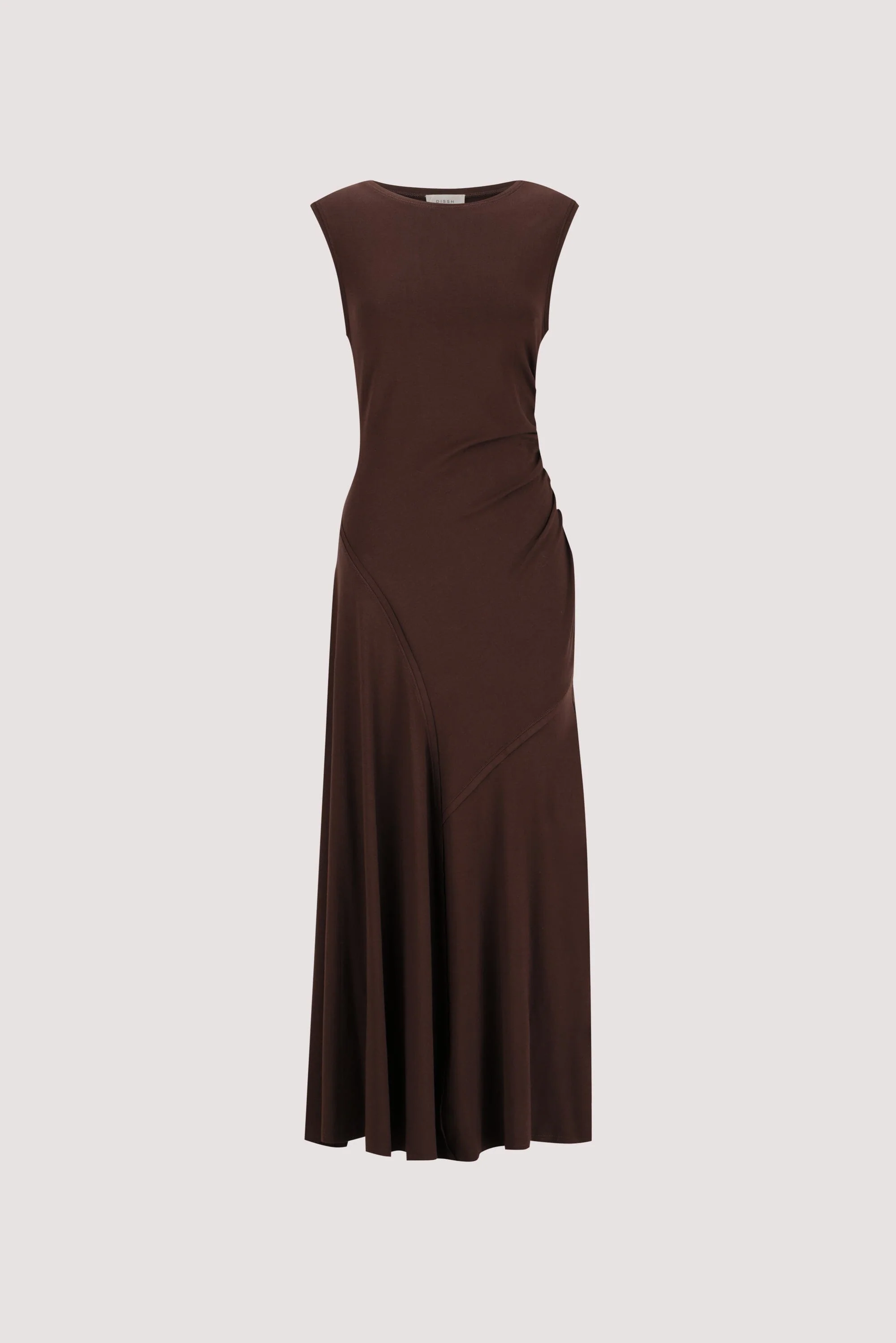 HADLEY CHOC SLEEVELESS KNIT MAXI DRESS - Image 6