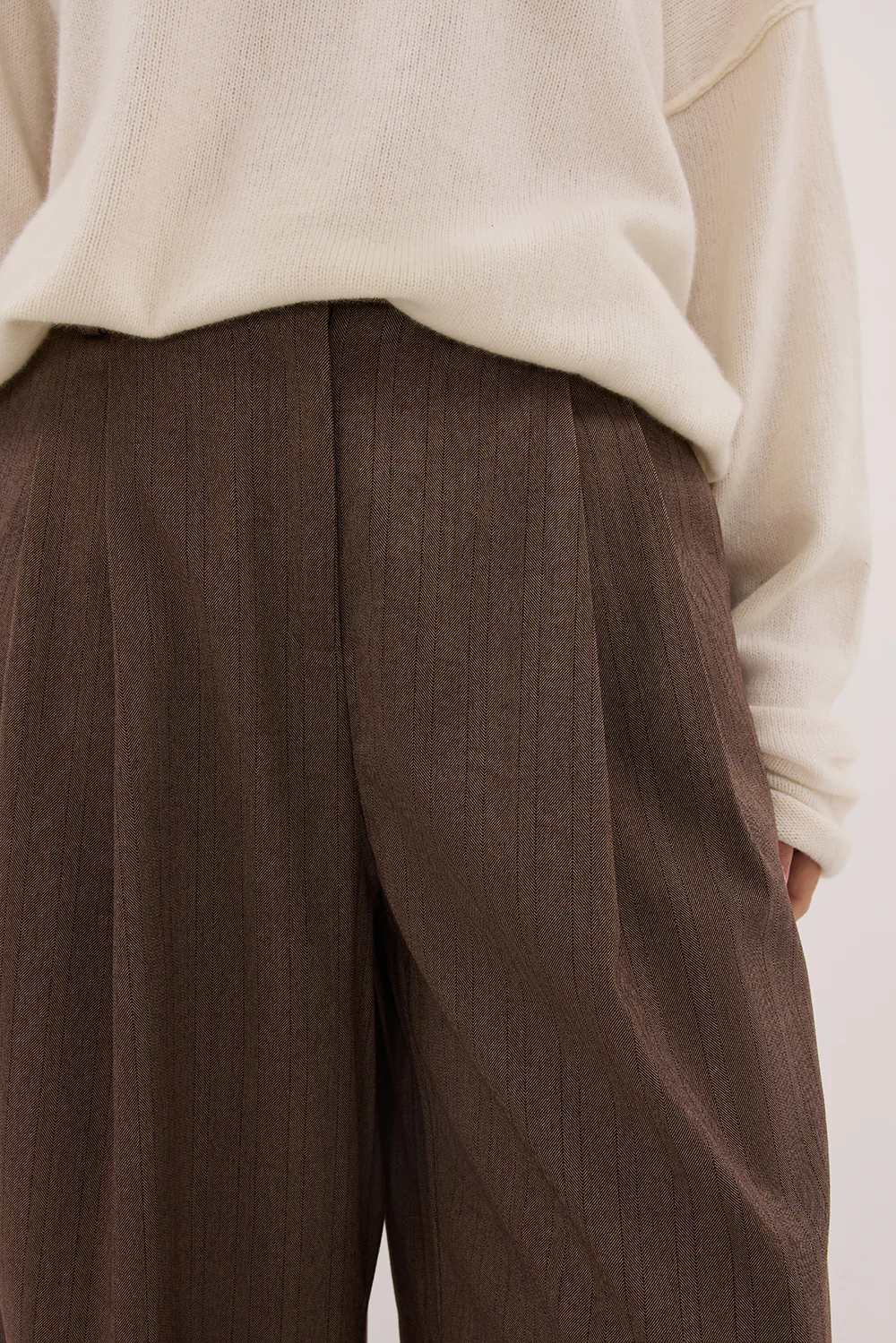 HAILEY CHOC STRIPE RELAXED PANT - Image 5