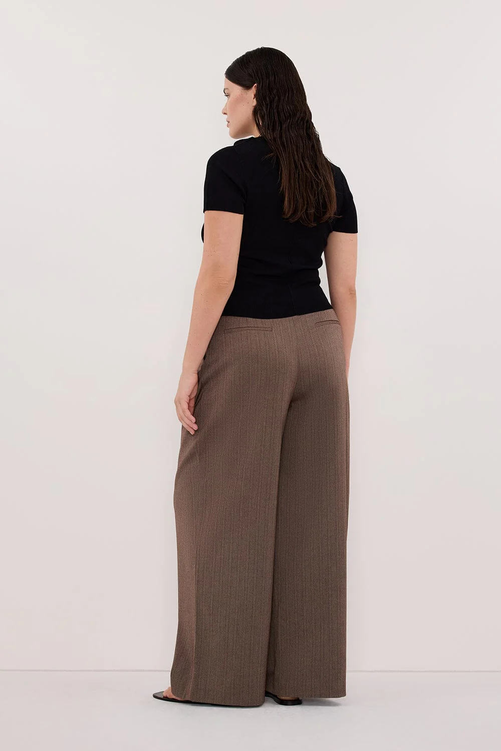 HAILEY CHOC STRIPE RELAXED PANT - Image 7