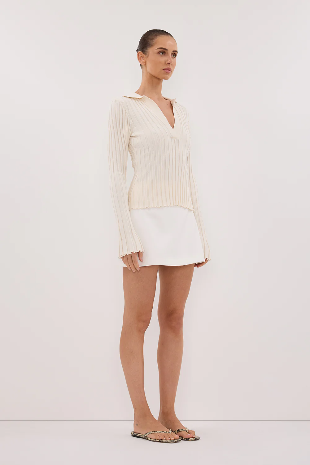 HAL PLASTER LONG SLEEVE KNIT TOP - Image 3