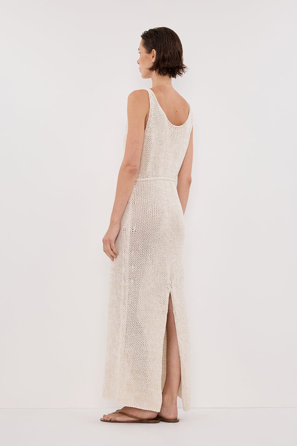 HEIDI CREAM MARLE KNIT MAXI DRESS - Image 4