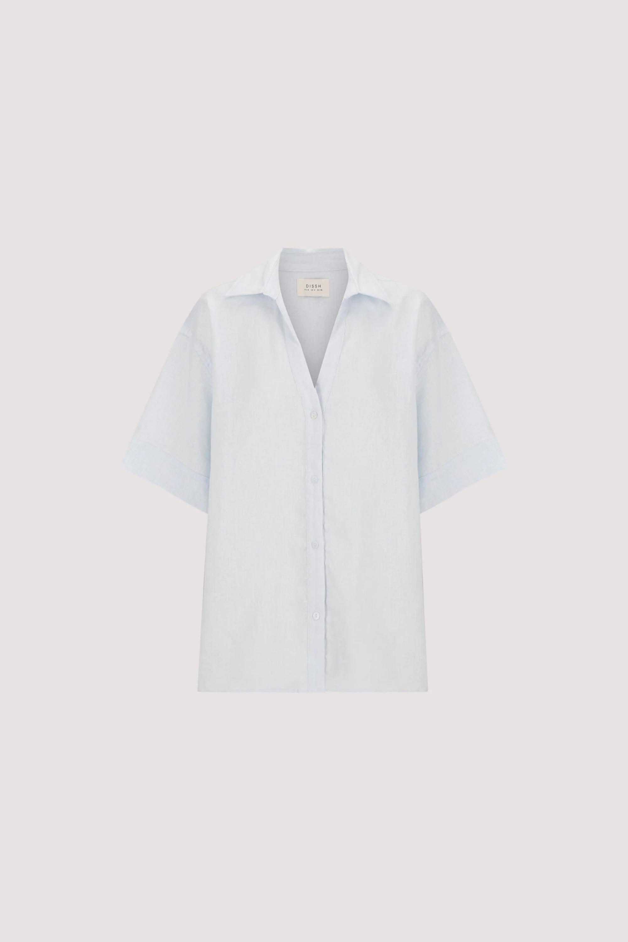 HELENA CORNFLOWER OVERSIZED LINEN SHIRT - Image 8