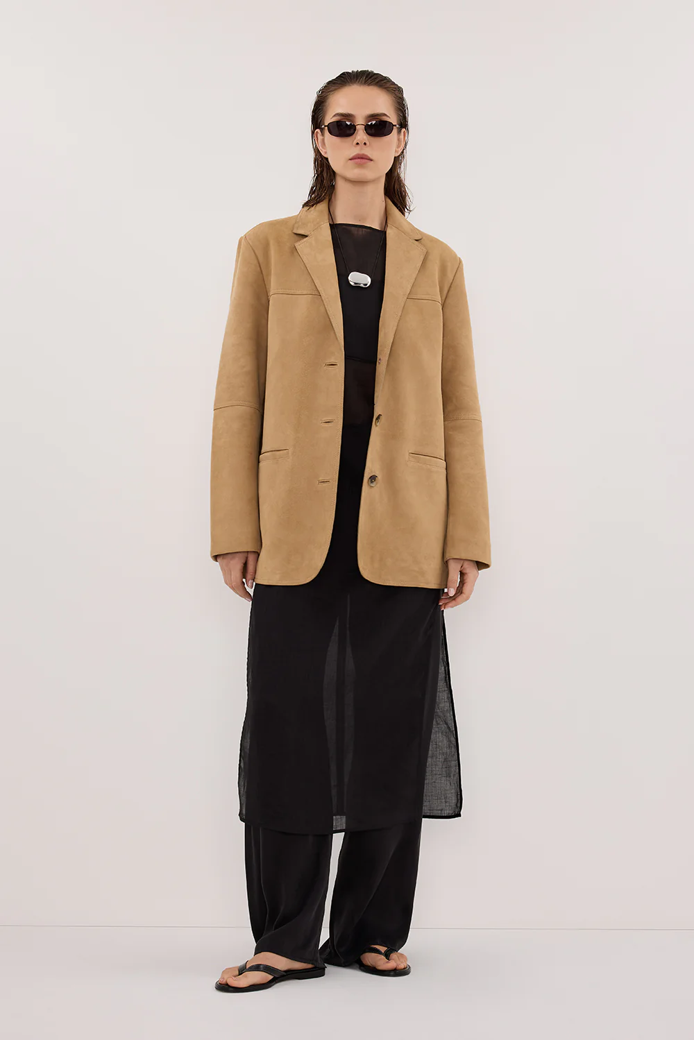 HENDRIX PAMPAS OVERSIZED SUEDE LEATHER JACKET - Image 2
