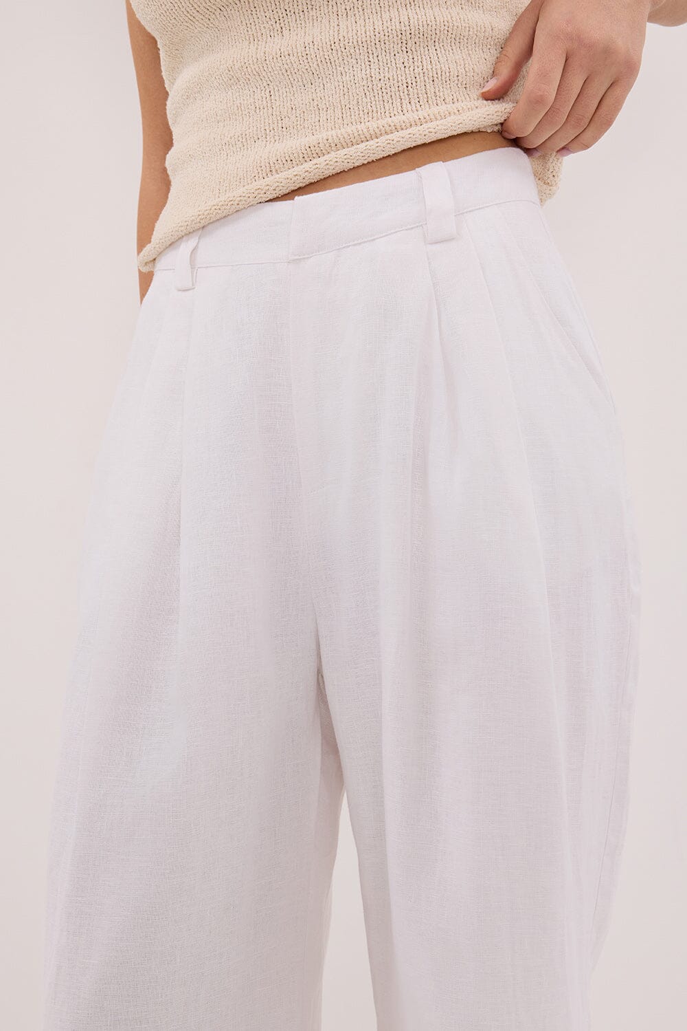 HOLDEN WHITE LINEN PANT - Image 5