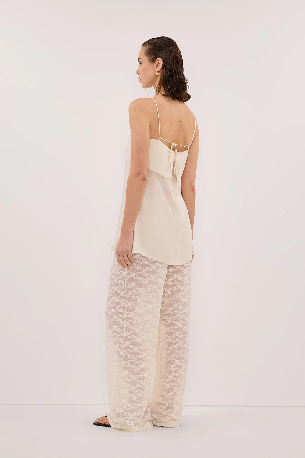 IDA SANDSTONE SLEEVELESS FOLDOVER CAMI TOP - Image 4