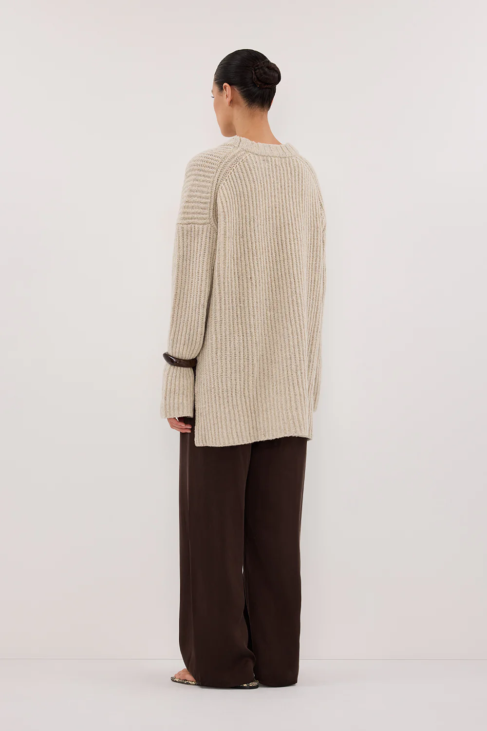 INDIA CREAM MARLE KNIT JUMPER - Image 4