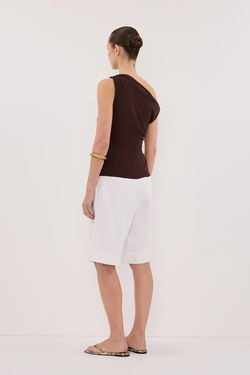 INEZ CHOC ASYM KNIT TOP - Image 4