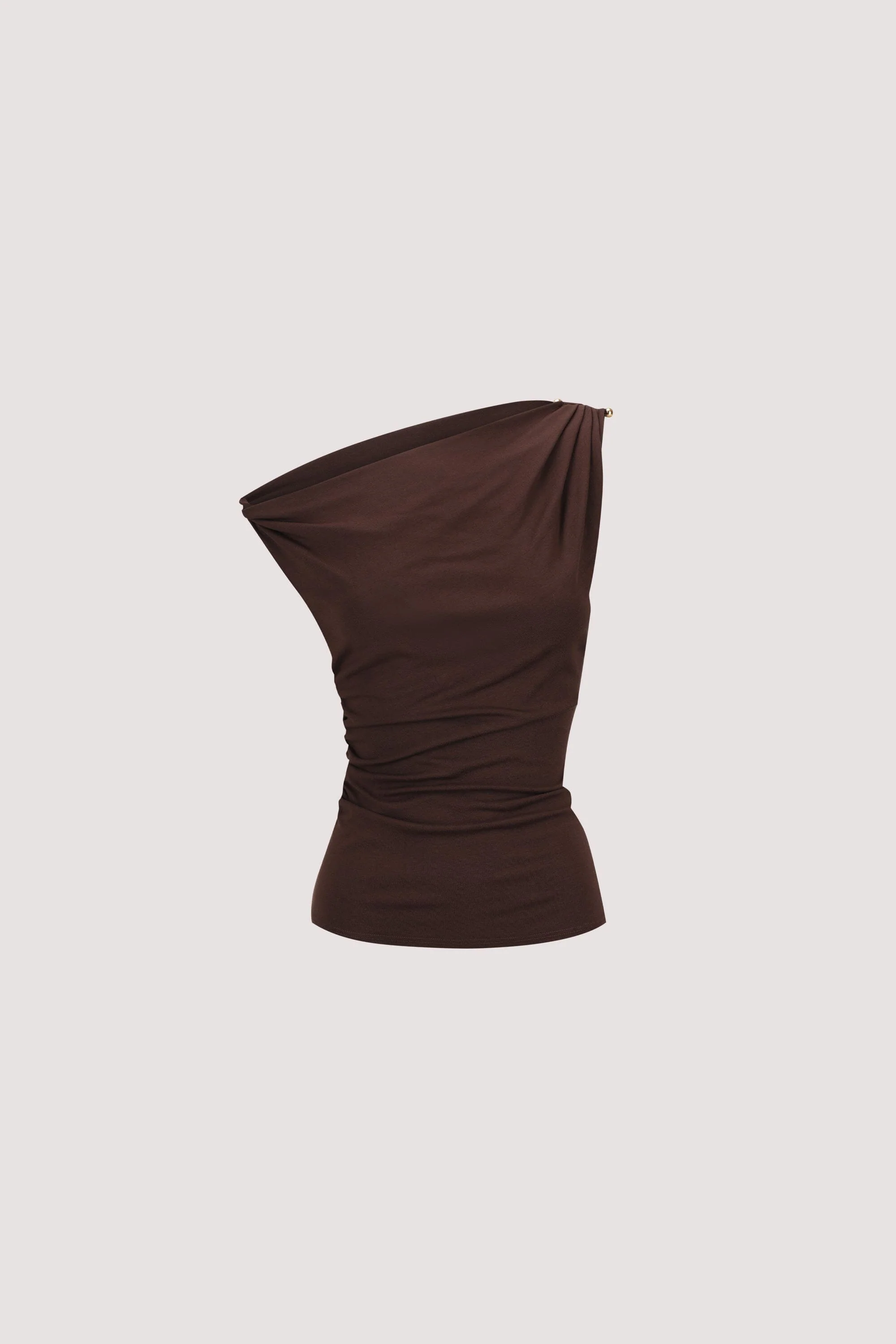 INEZ CHOC ASYM KNIT TOP - Image 6