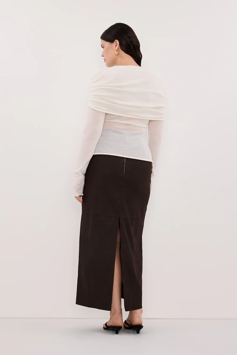 IVY OFF WHITE MERINO LONG SLEEVE TOP - Image 8