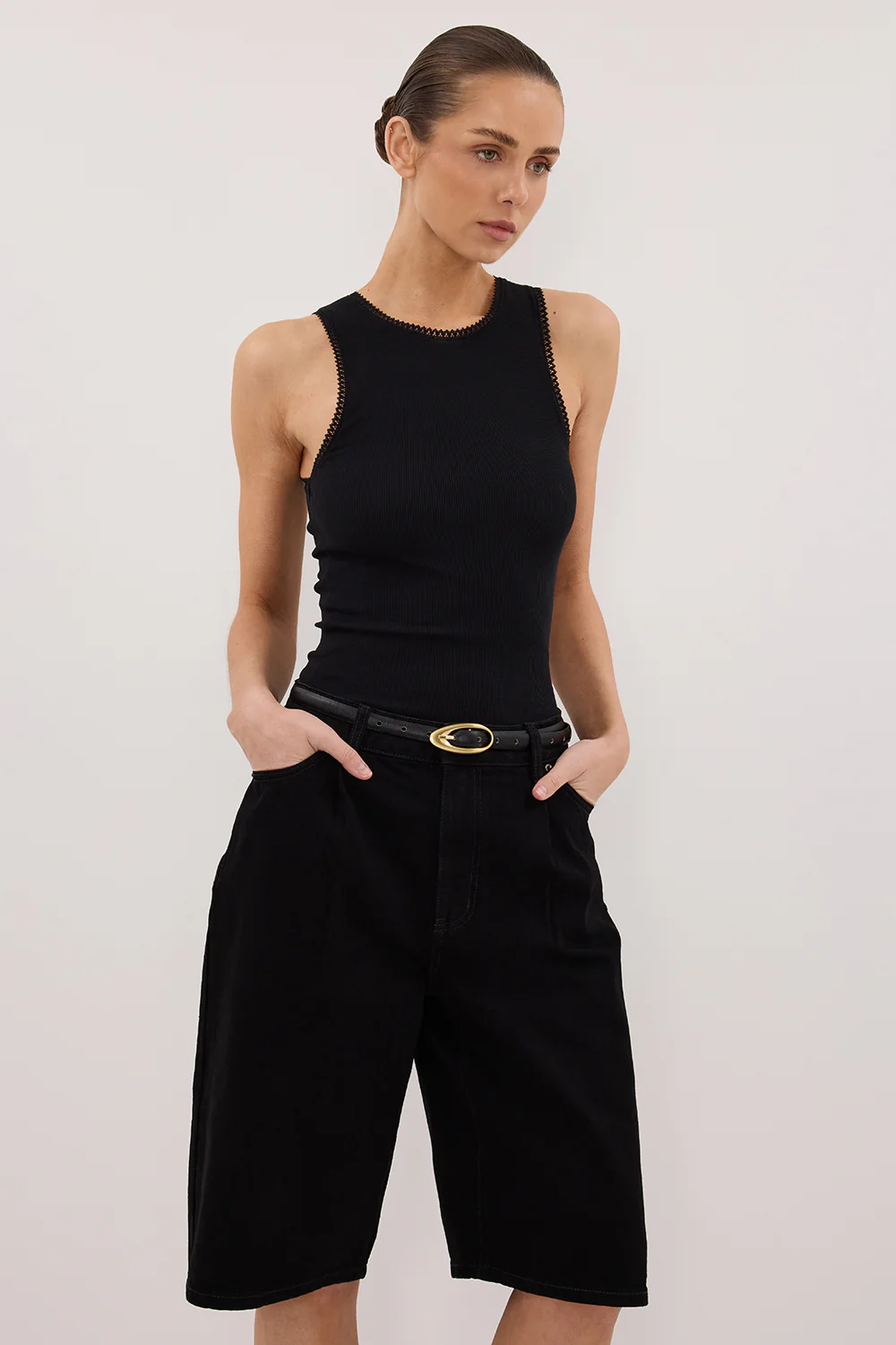 JACK JET BLACK DENIM BERMUDA SHORT - Image 2