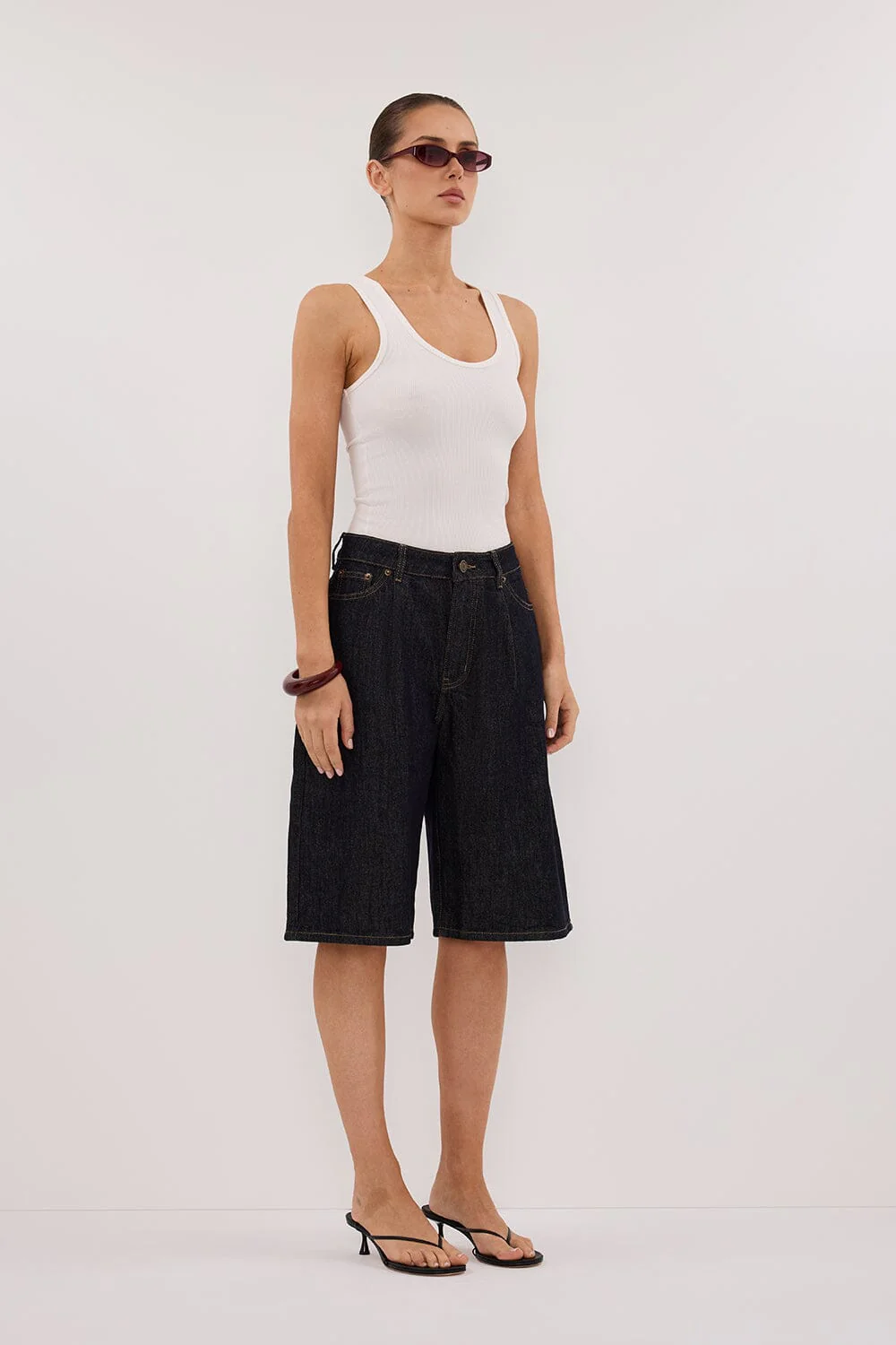 JACK RAW INDIGO DENIM BERMUDA SHORT - Image 3