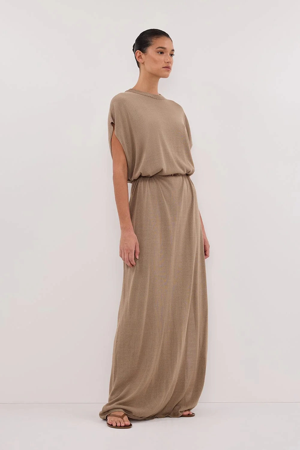 JACKI SAGE SLEEVELESS KNIT MAXI DRESS - Image 3