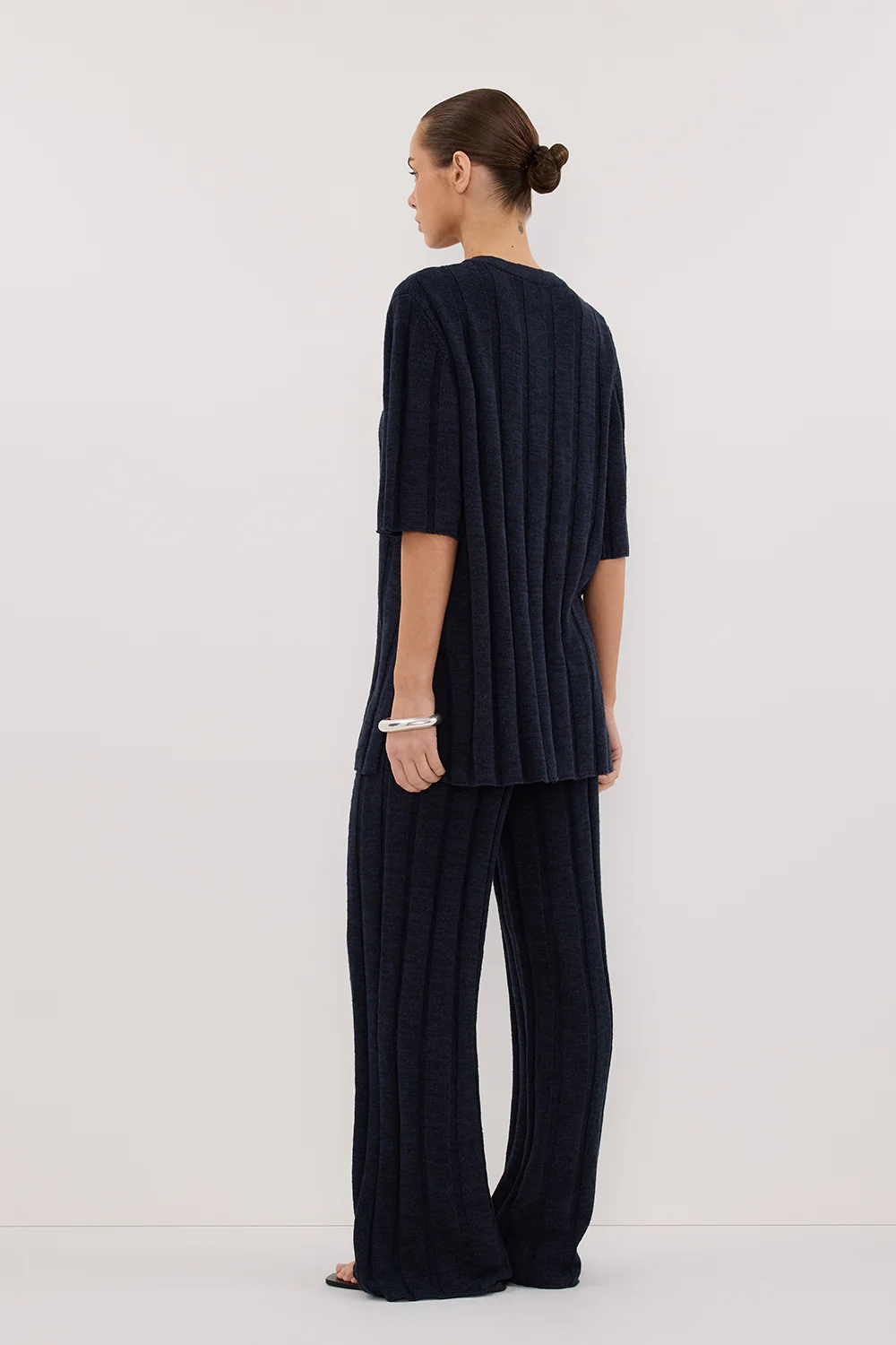 JAZZ INDIGO BUTTON KNIT SHIRT - Image 4