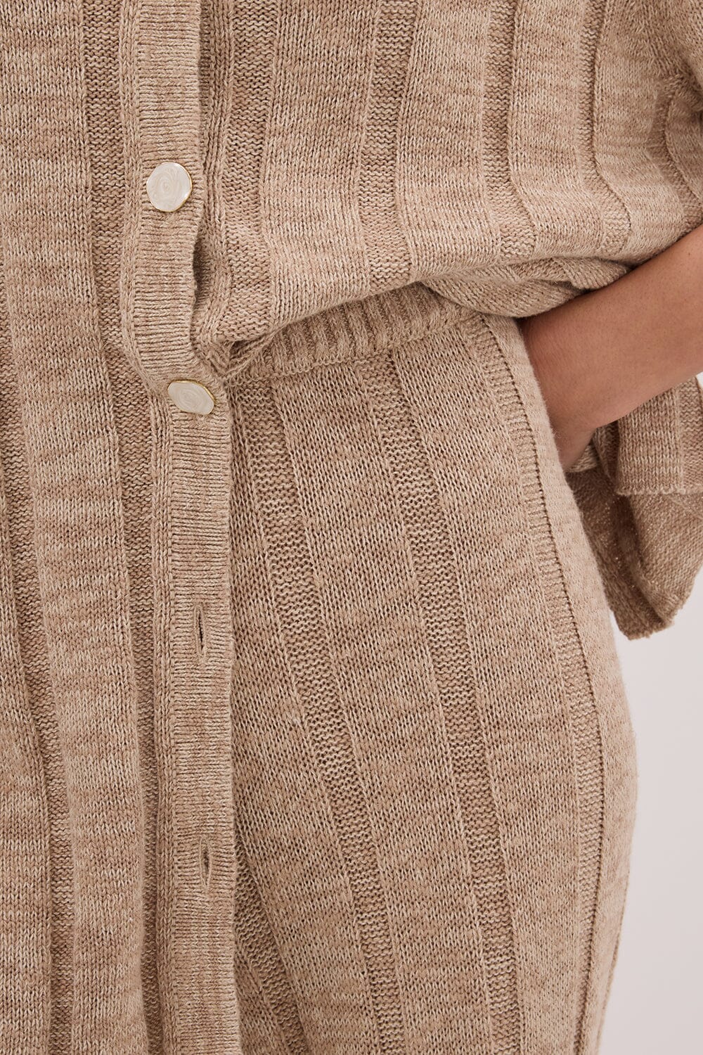 JAZZ NATURAL WIDE LEG KNIT PANT - Image 5