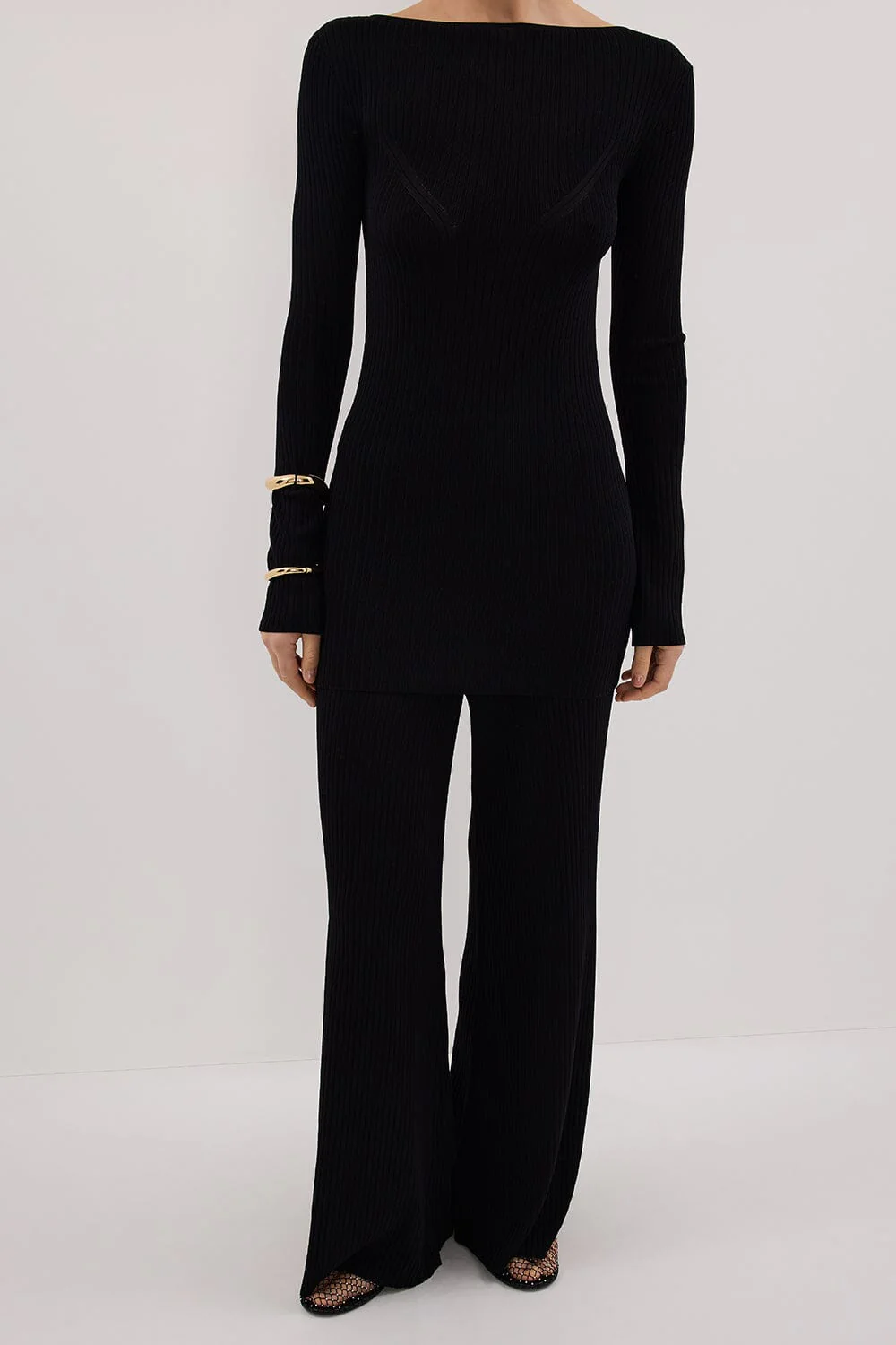 JOY BLACK KNIT PANT - Image 2