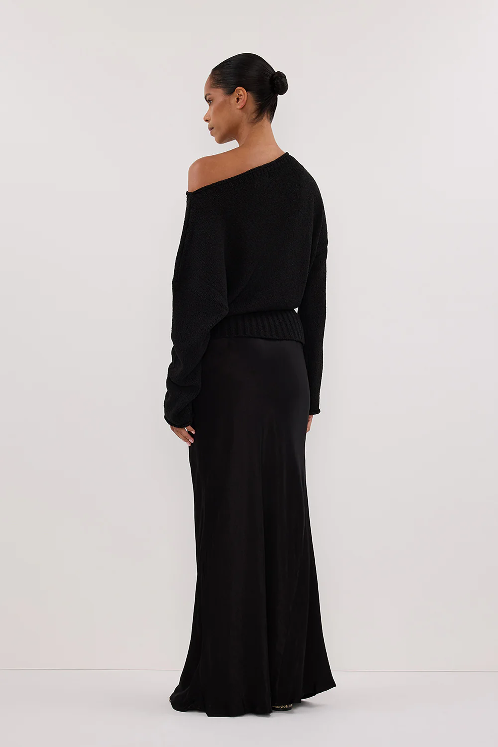 JULES BLACK LONG SLEEVE KNIT TOP - Image 4