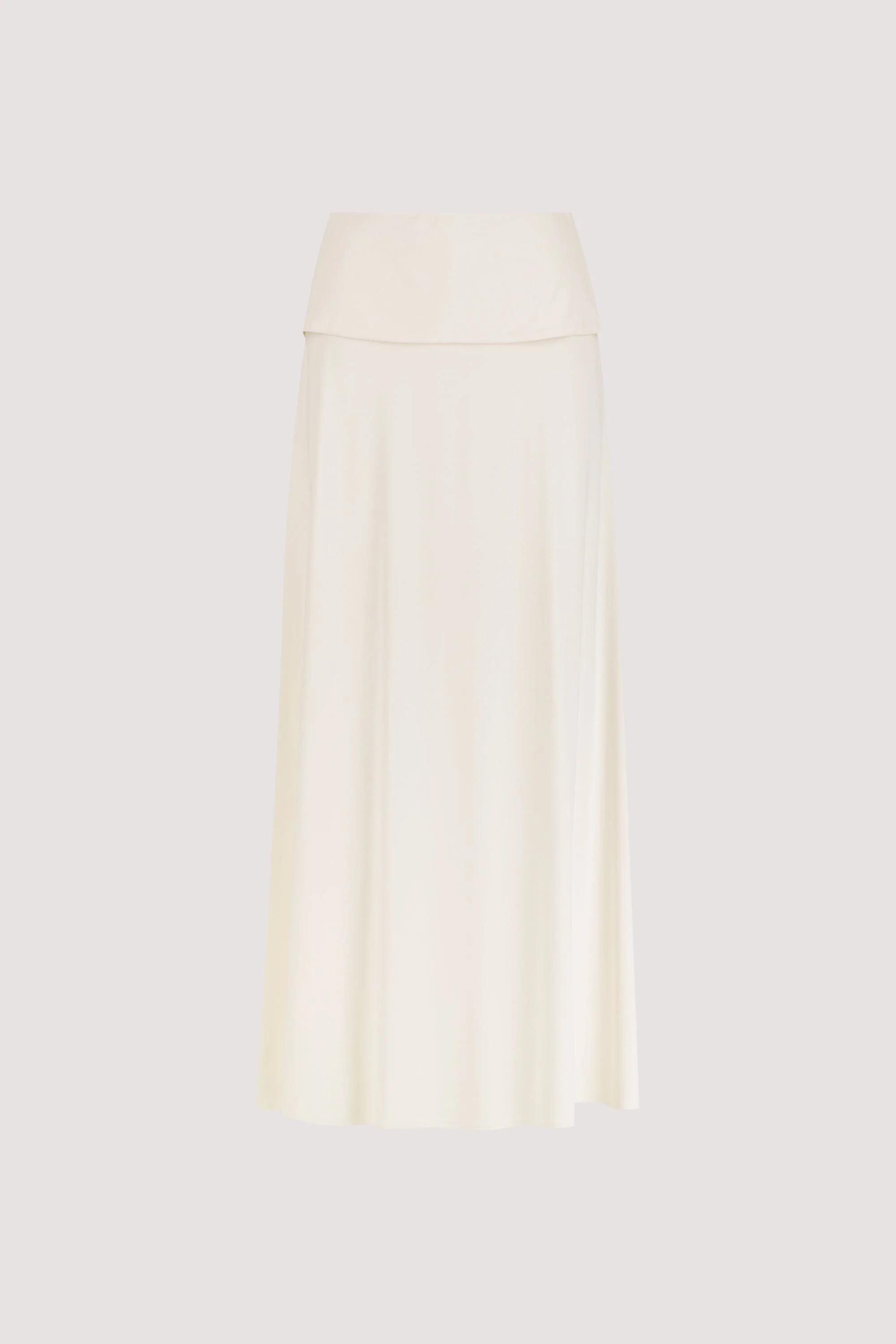 JULIE OFF WHITE MODAL BLEND MAXI SKIRT - Image 8