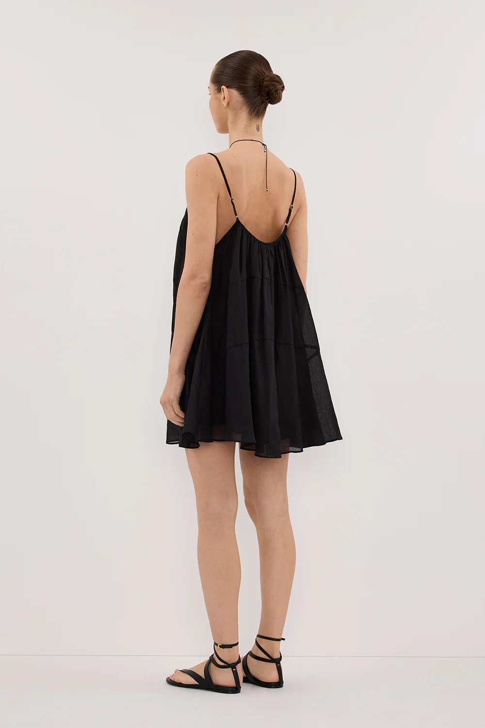 KAHN BLACK RAMIE MINI DRESS - Image 4