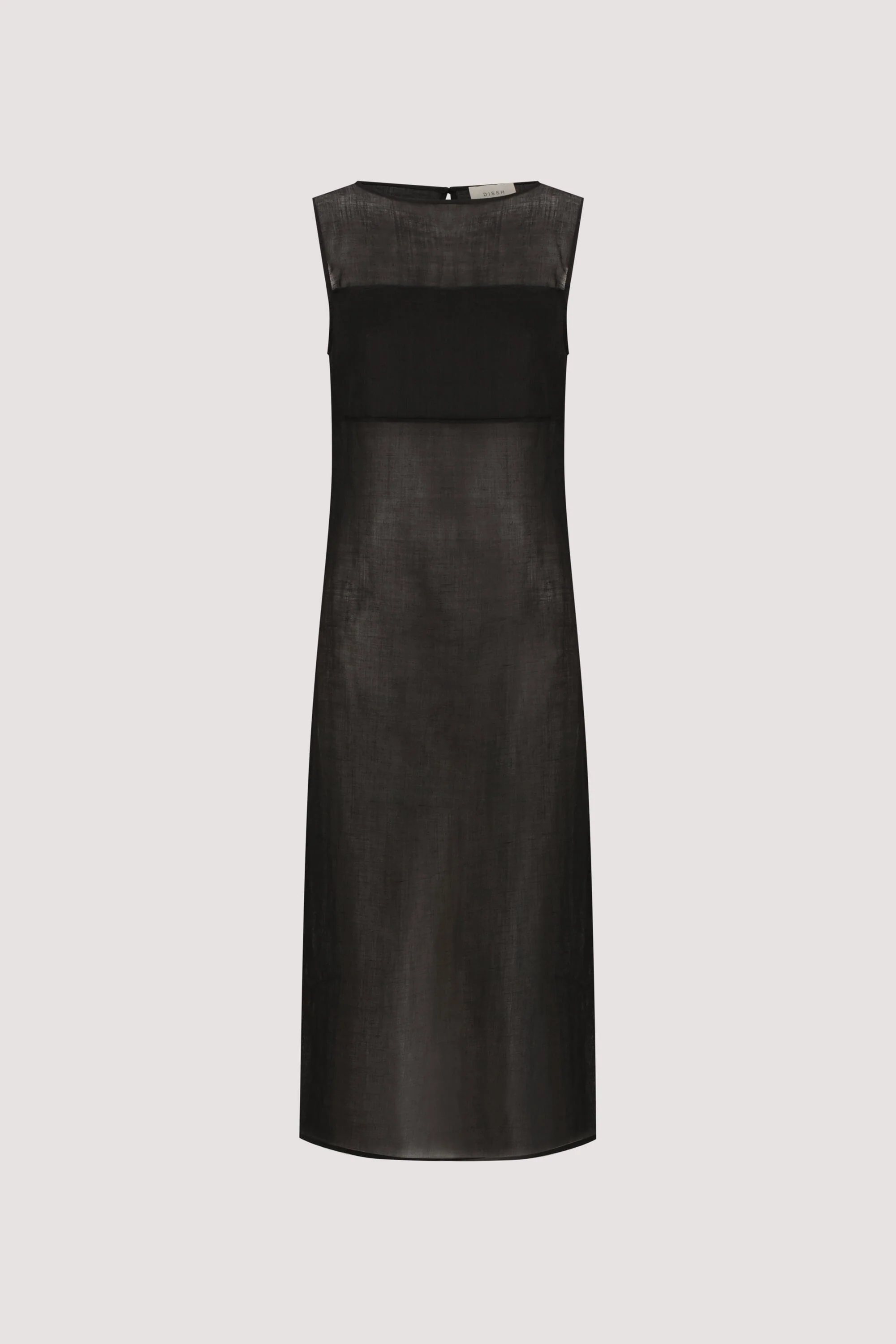 KAI BLACK SLEEVELESS RAMIE TUNIC TOP - Image 8