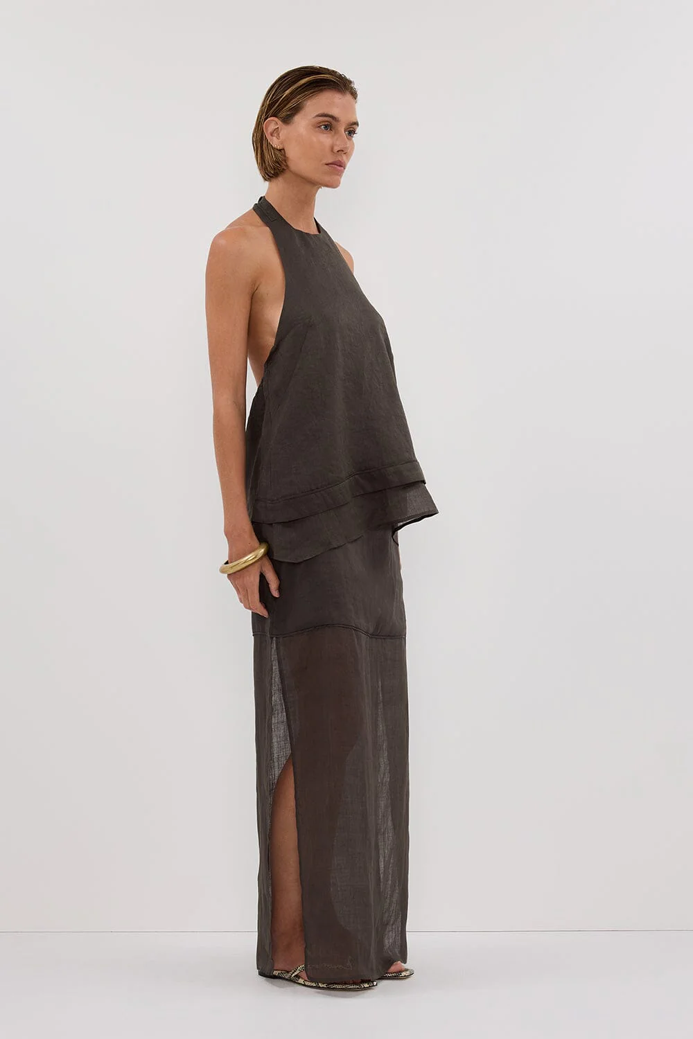 KAI PETROL RAMIE MIDI SKIRT - Image 3