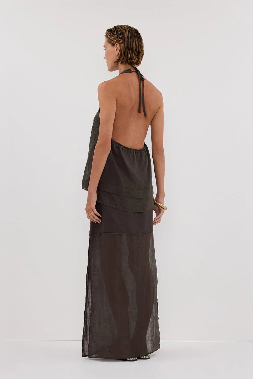 KAI PETROL RAMIE MIDI SKIRT - Image 4