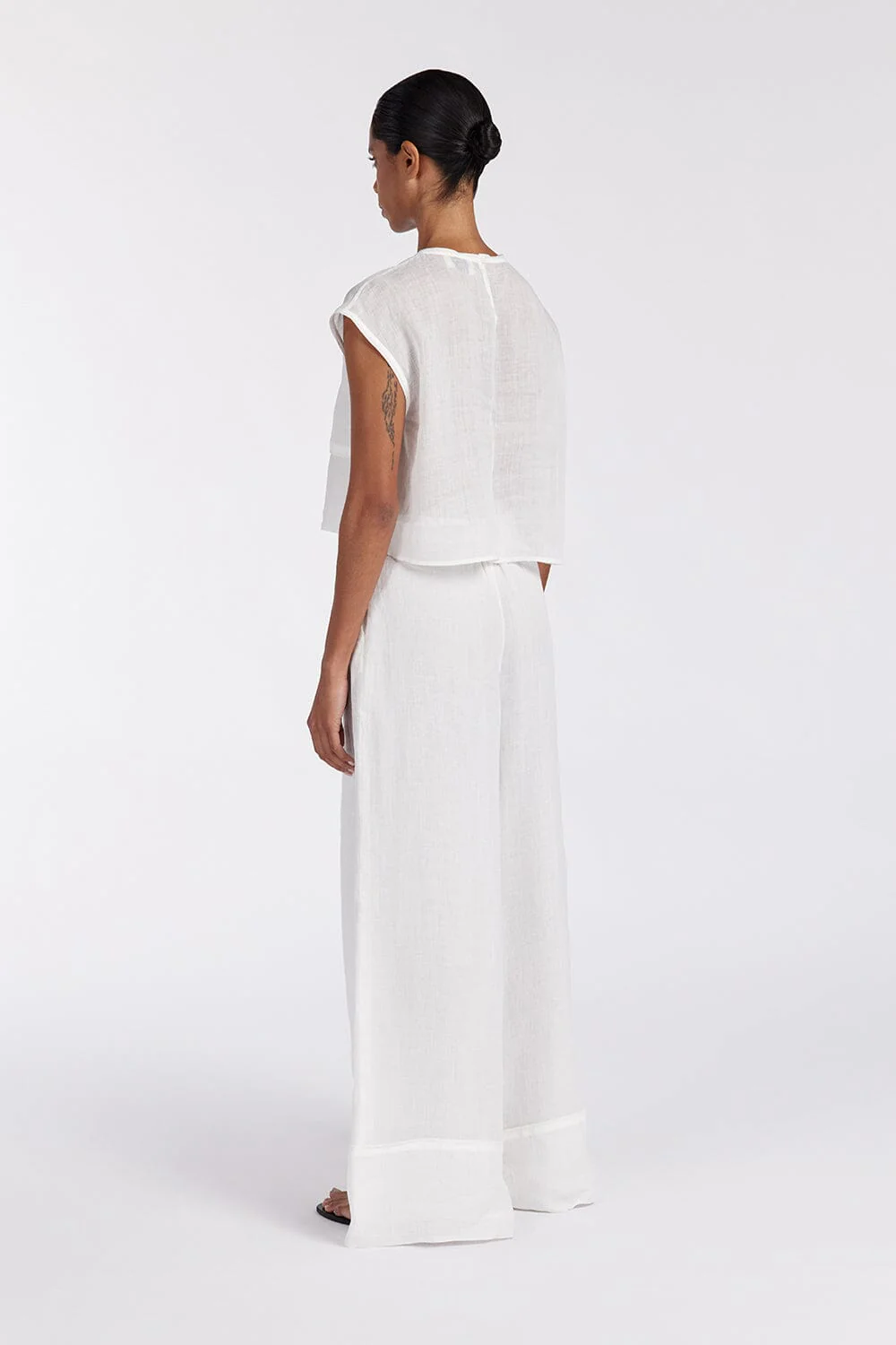 KAI WHITE RAMIE RESORT PANT - Image 6