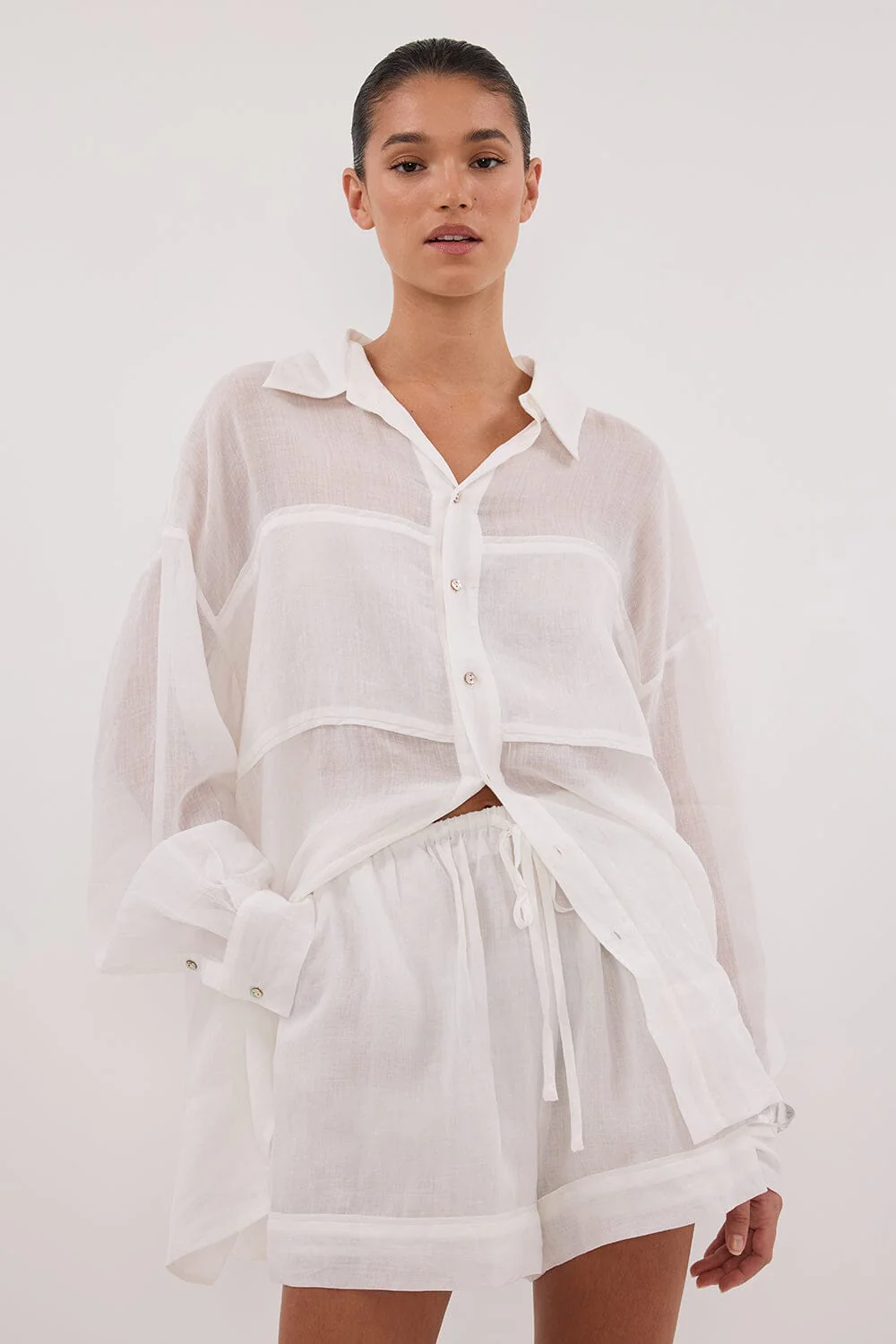 KAI WHITE RAMIE SHORT - Image 2