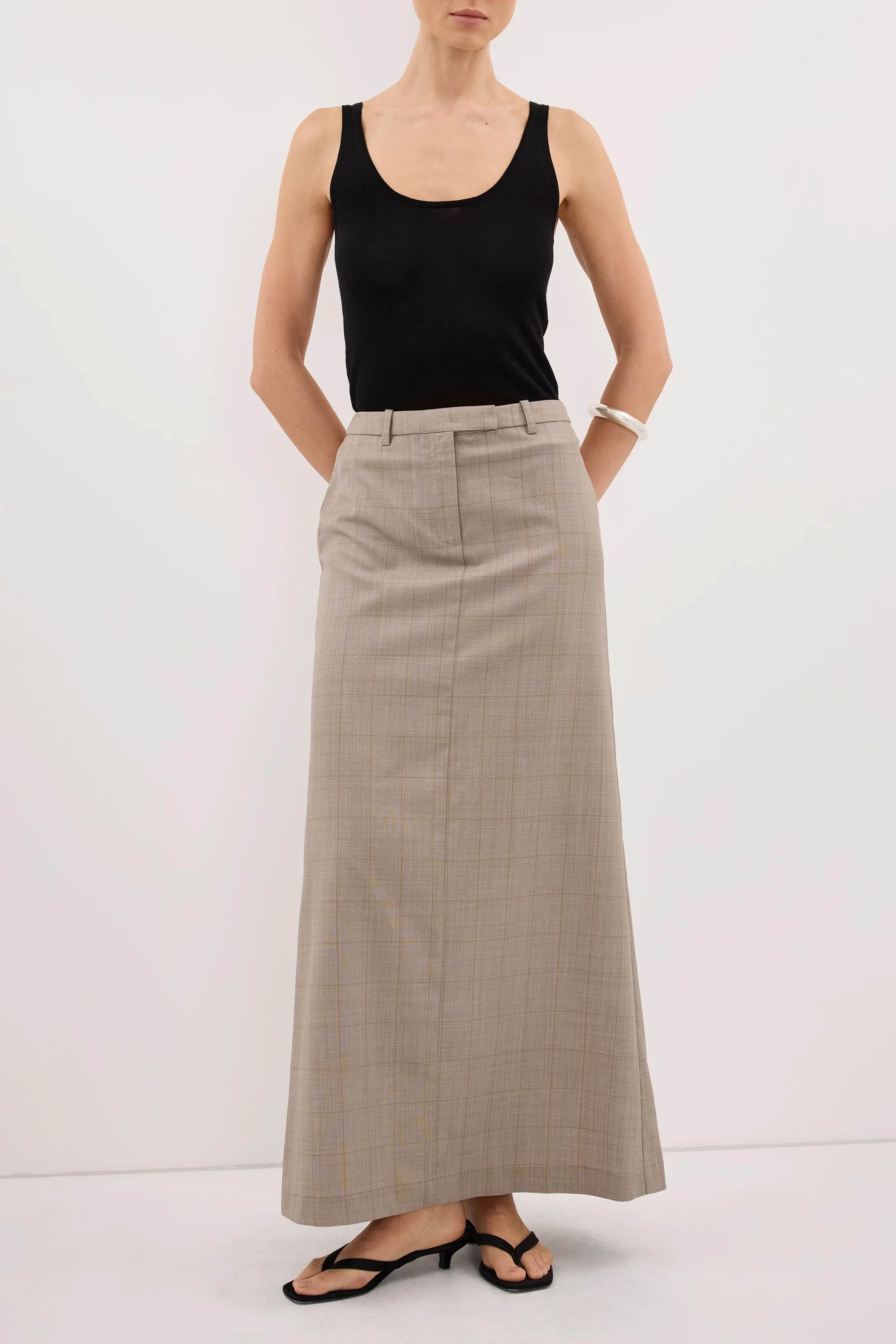 KALILA ASH A-LINE MAXI SKIRT - Image 3