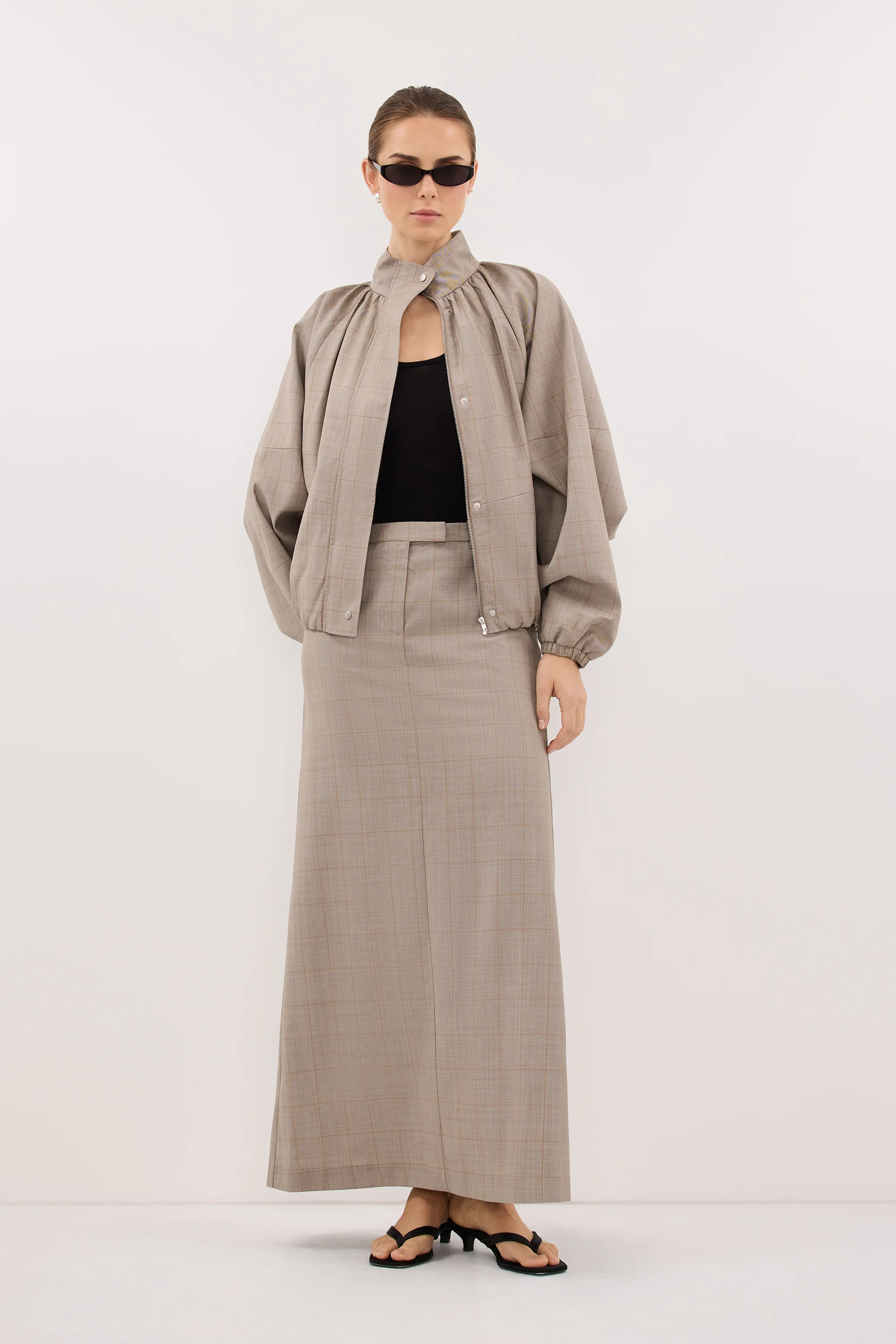 KALILA ASH A-LINE MAXI SKIRT - Image 7