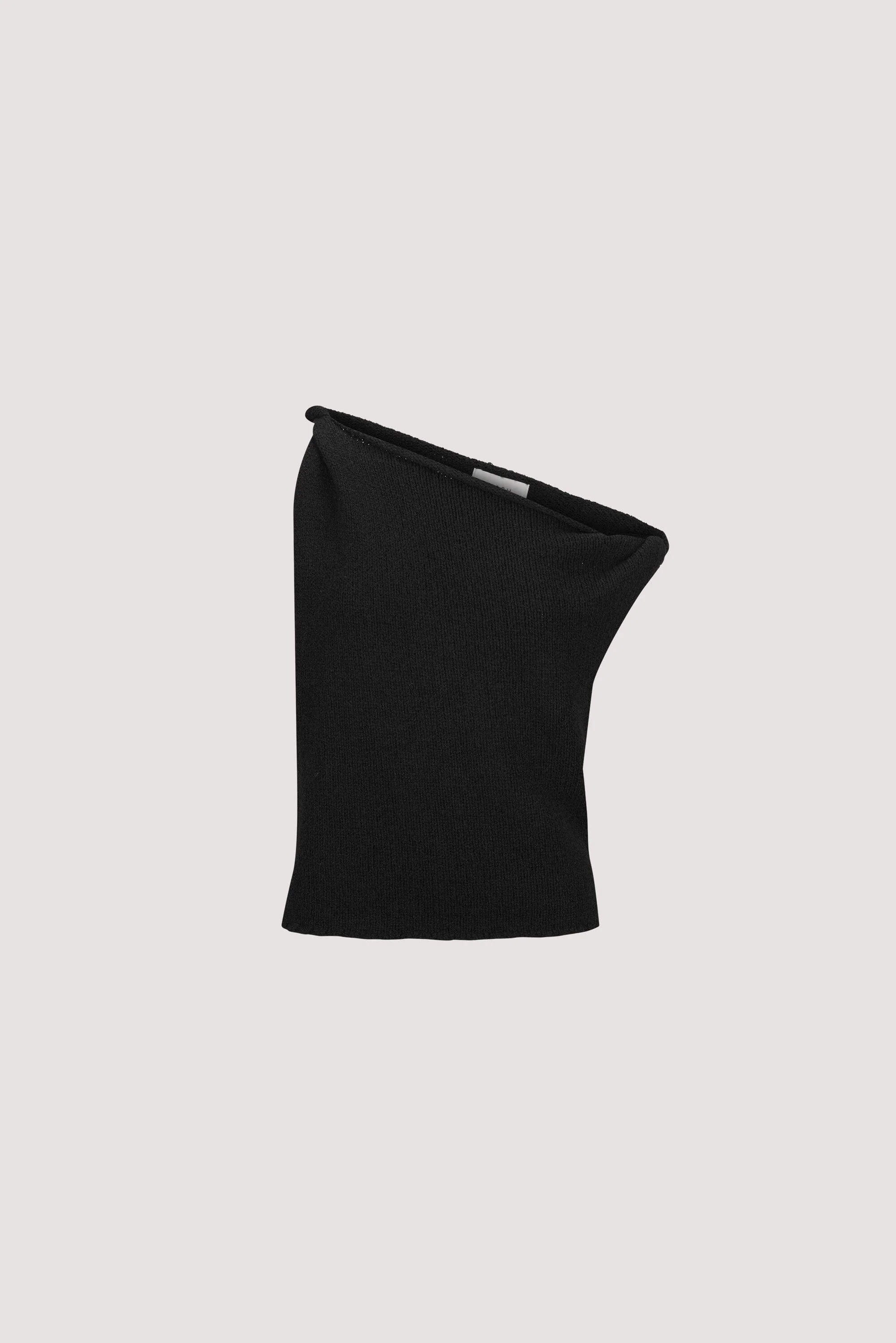 KARA BLACK ASYM KNIT TOP - Image 6
