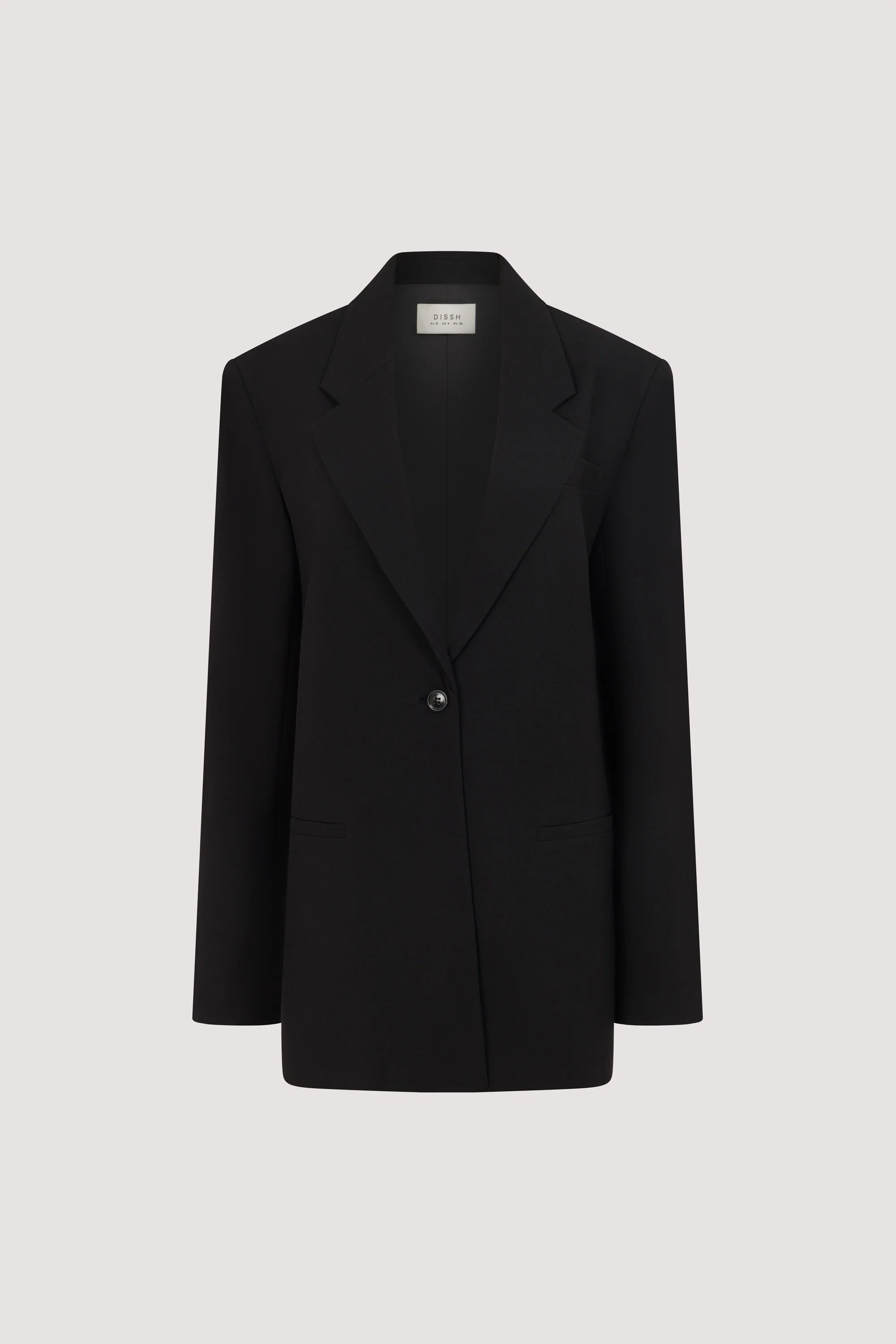 KEATON BLACK SLIM LONGLINE BLAZER - Image 6